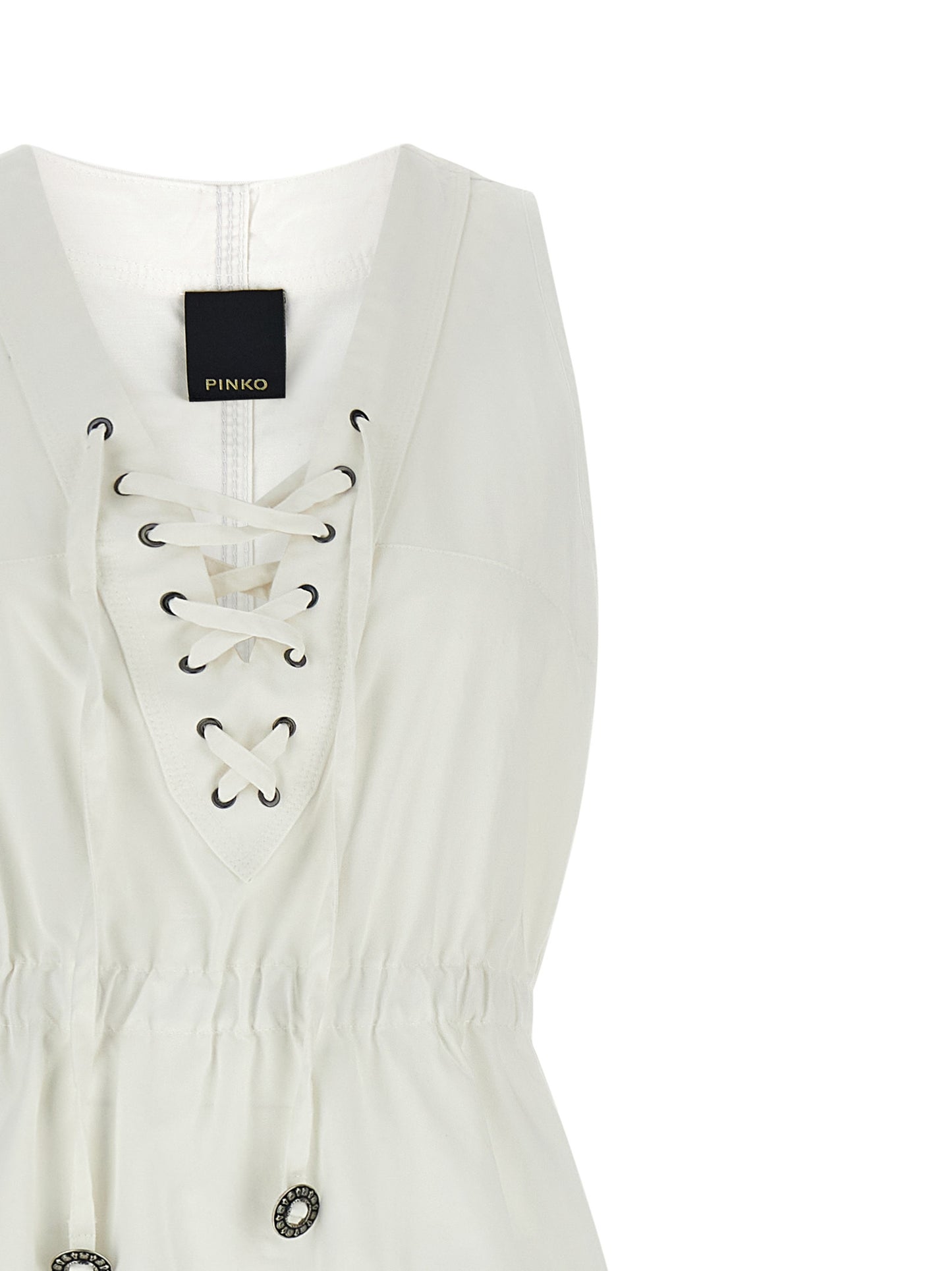 White Cotton Long Dress