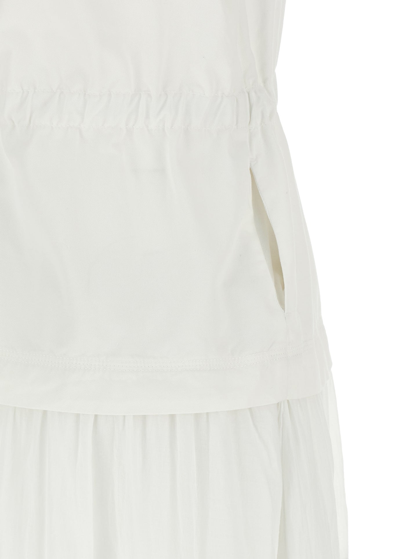 White Cotton Long Dress