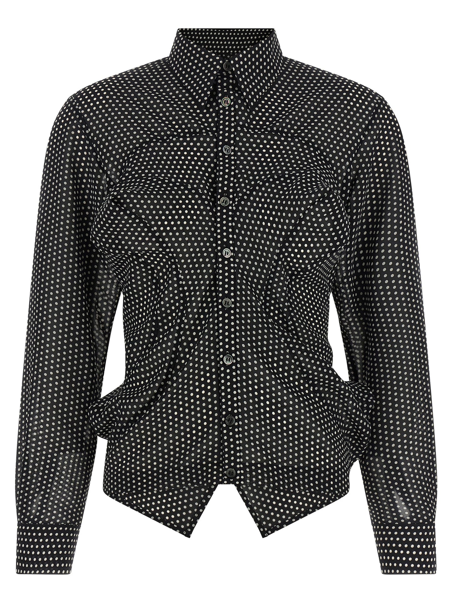 Bicolor Polyester Blouse