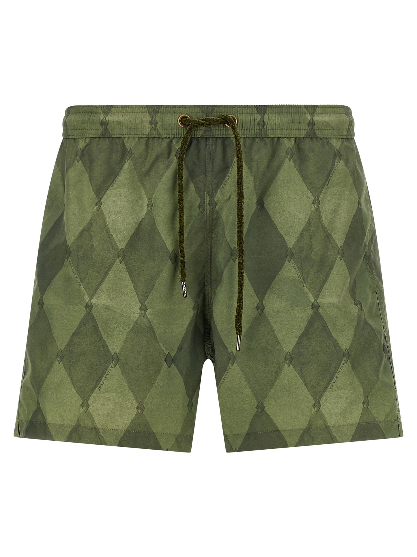 Bicolor Polyester Swim Shorts