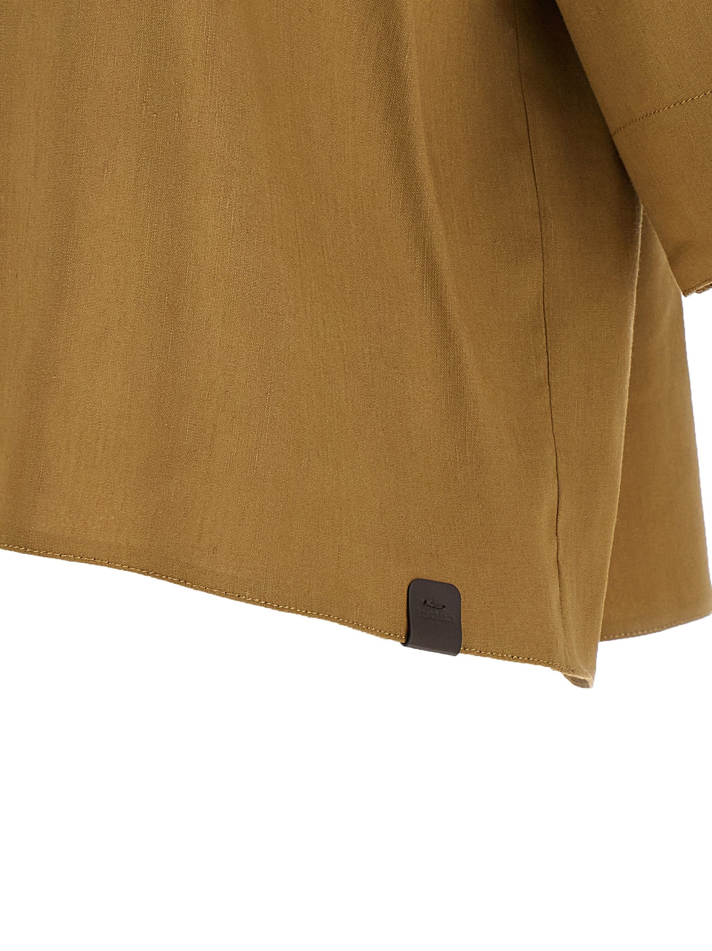Beige Linen Blouse
