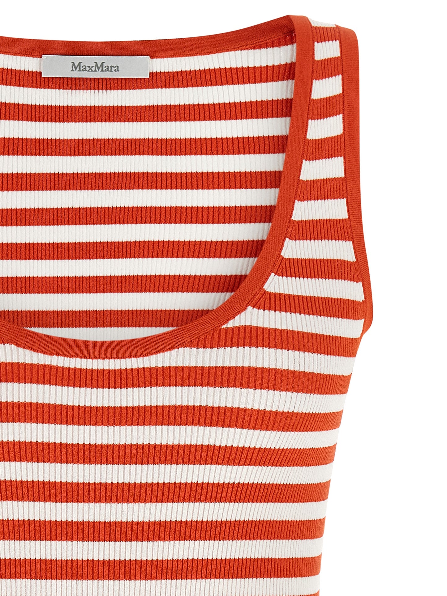 Multicolor Viscose Sleeveles T-Shirt