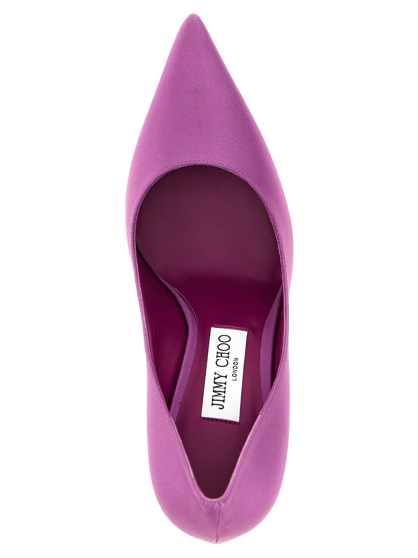 Purple Tencel High Heel Pumps