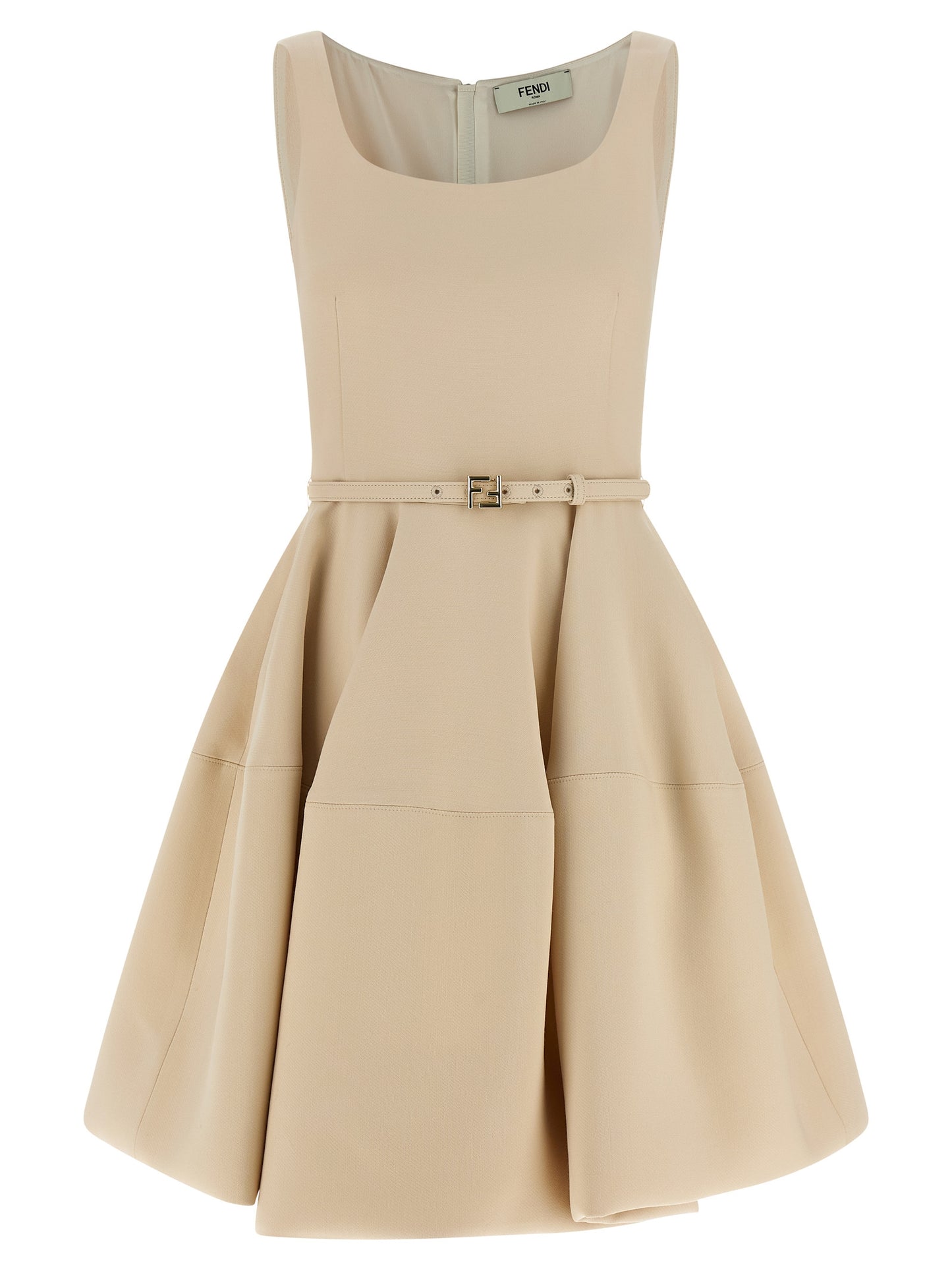 Multicolor Wool Short Dress