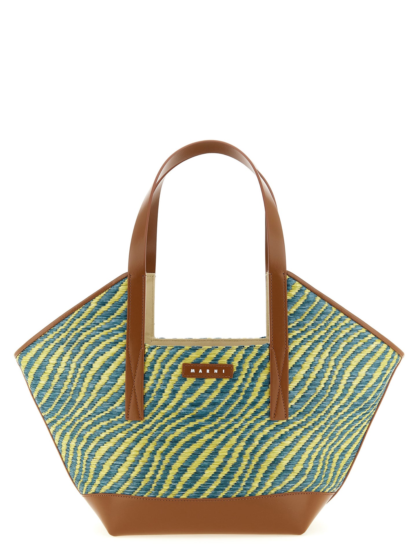 Bicolor Polyamide Tote Bag