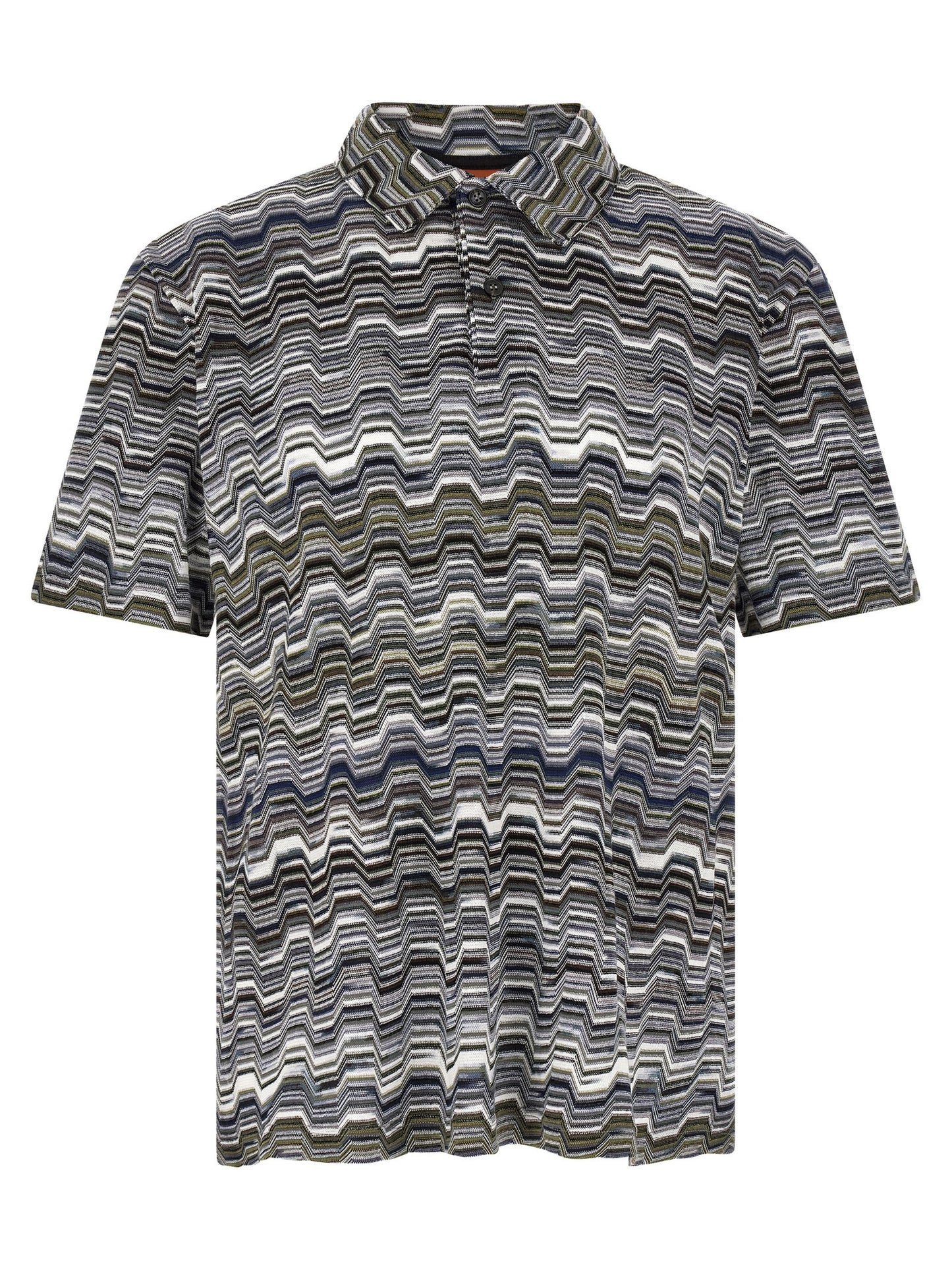 Bicolor Cotton Polo Shirt
