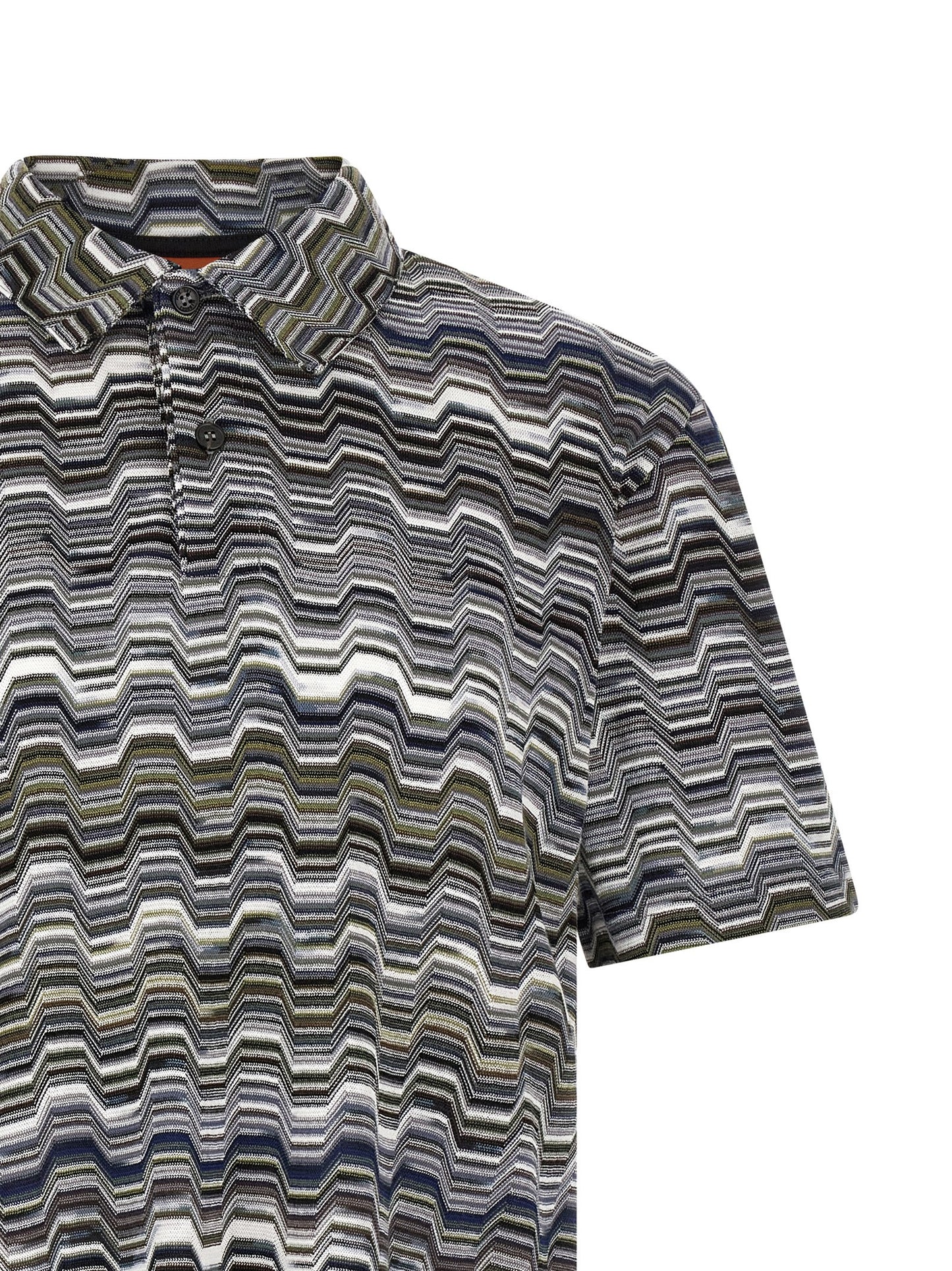 Bicolor Cotton Polo Shirt