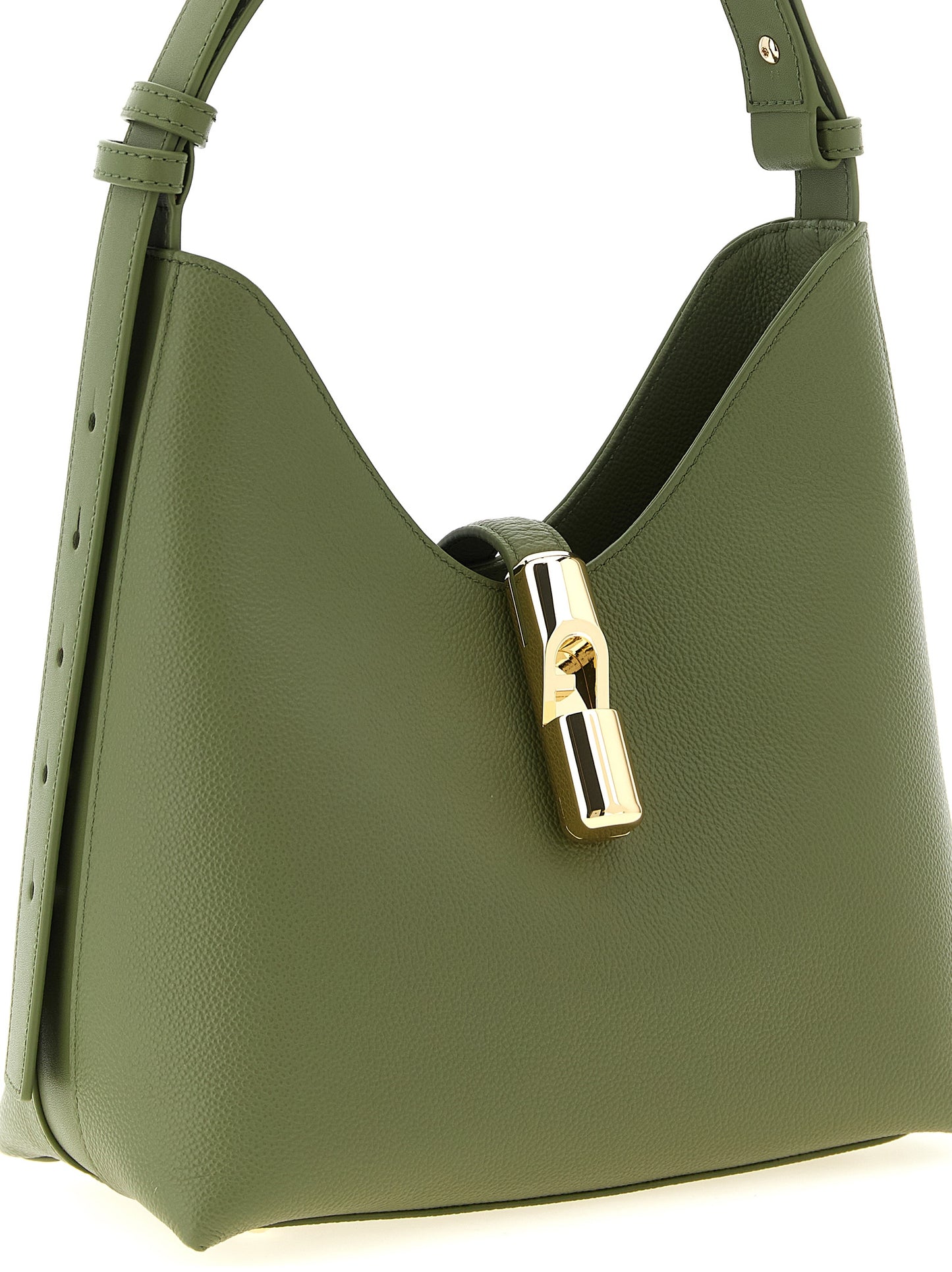 Bicolor Calfskin Shoulder Bag