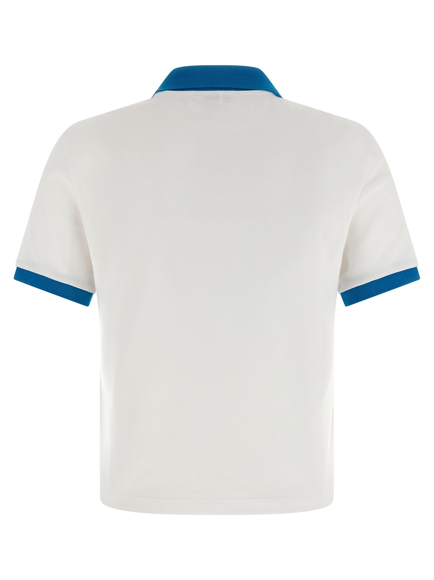 Blue Cotton Polo Shirt