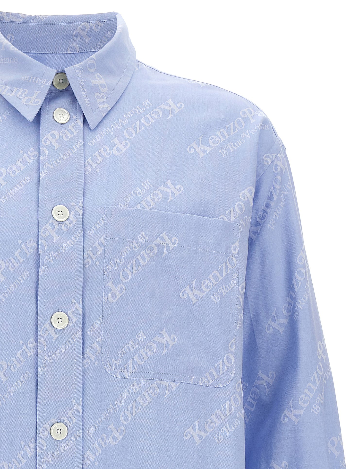 Blue Cotton Blouse