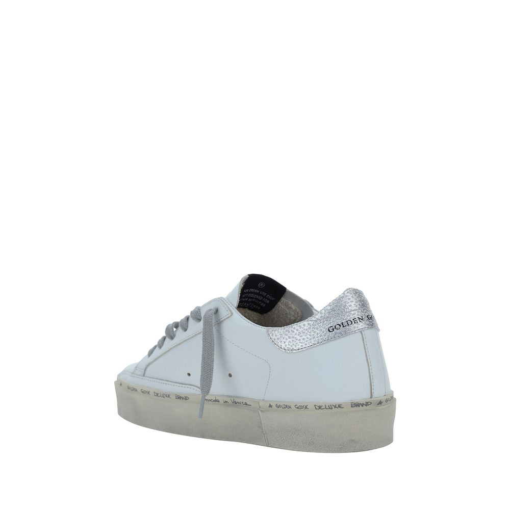 White Calf Leather Bos Taurus Low Top Sneakers