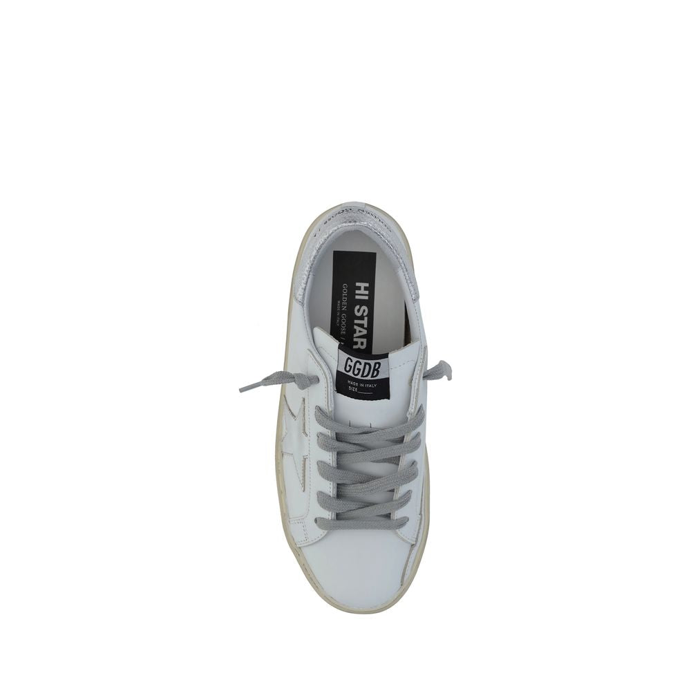 White Calf Leather Bos Taurus Low Top Sneakers