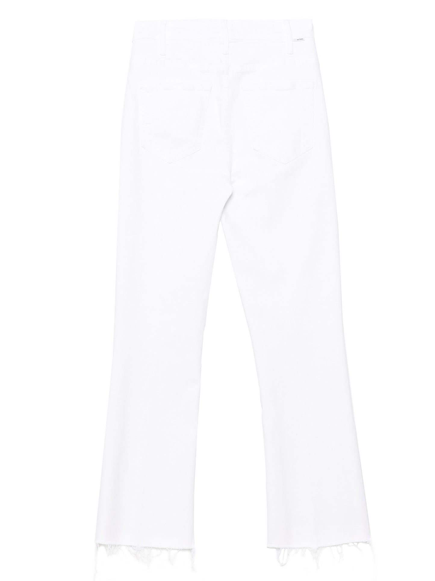 White Cotton Flared Jeans