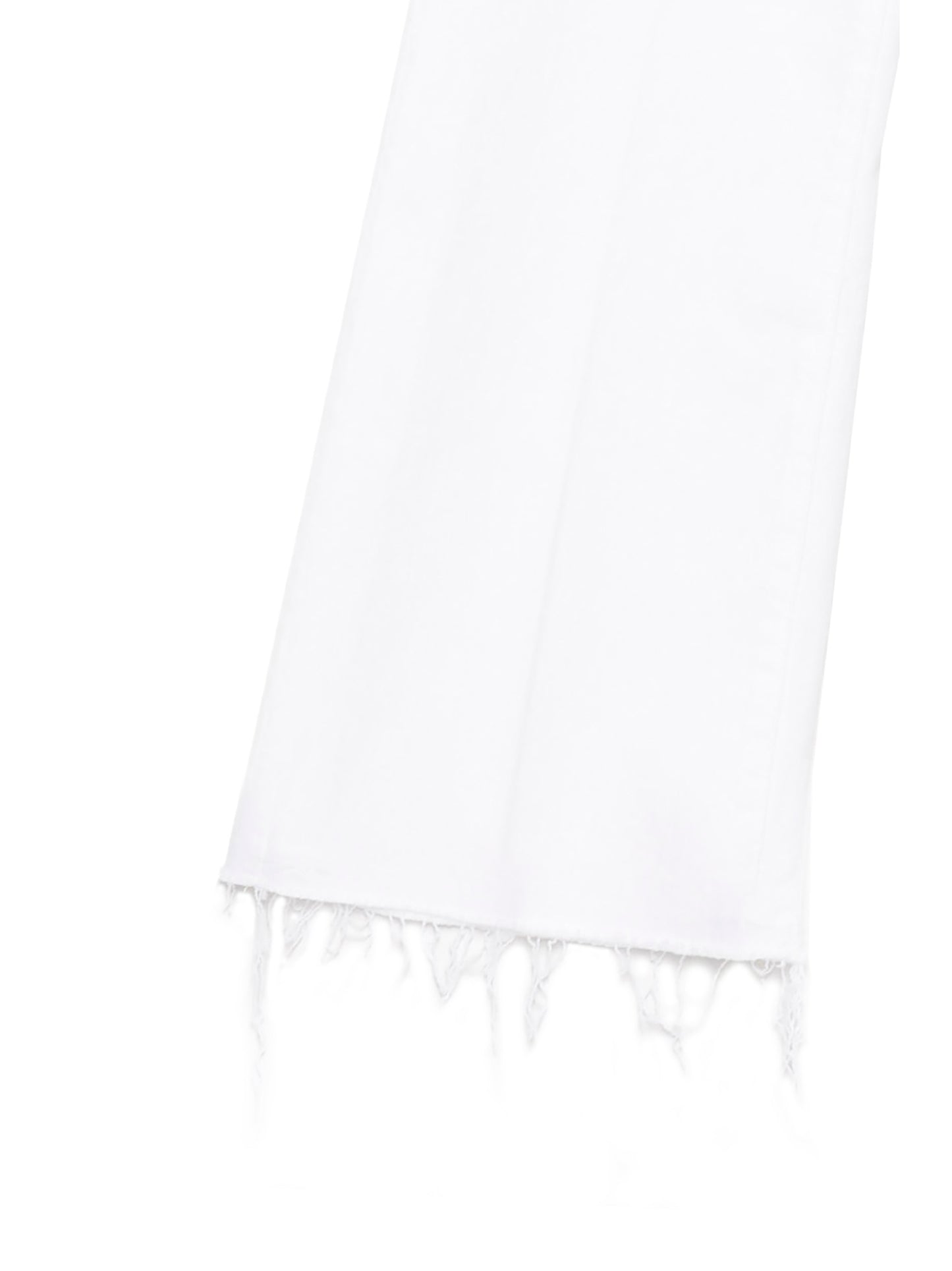 White Cotton Flared Jeans