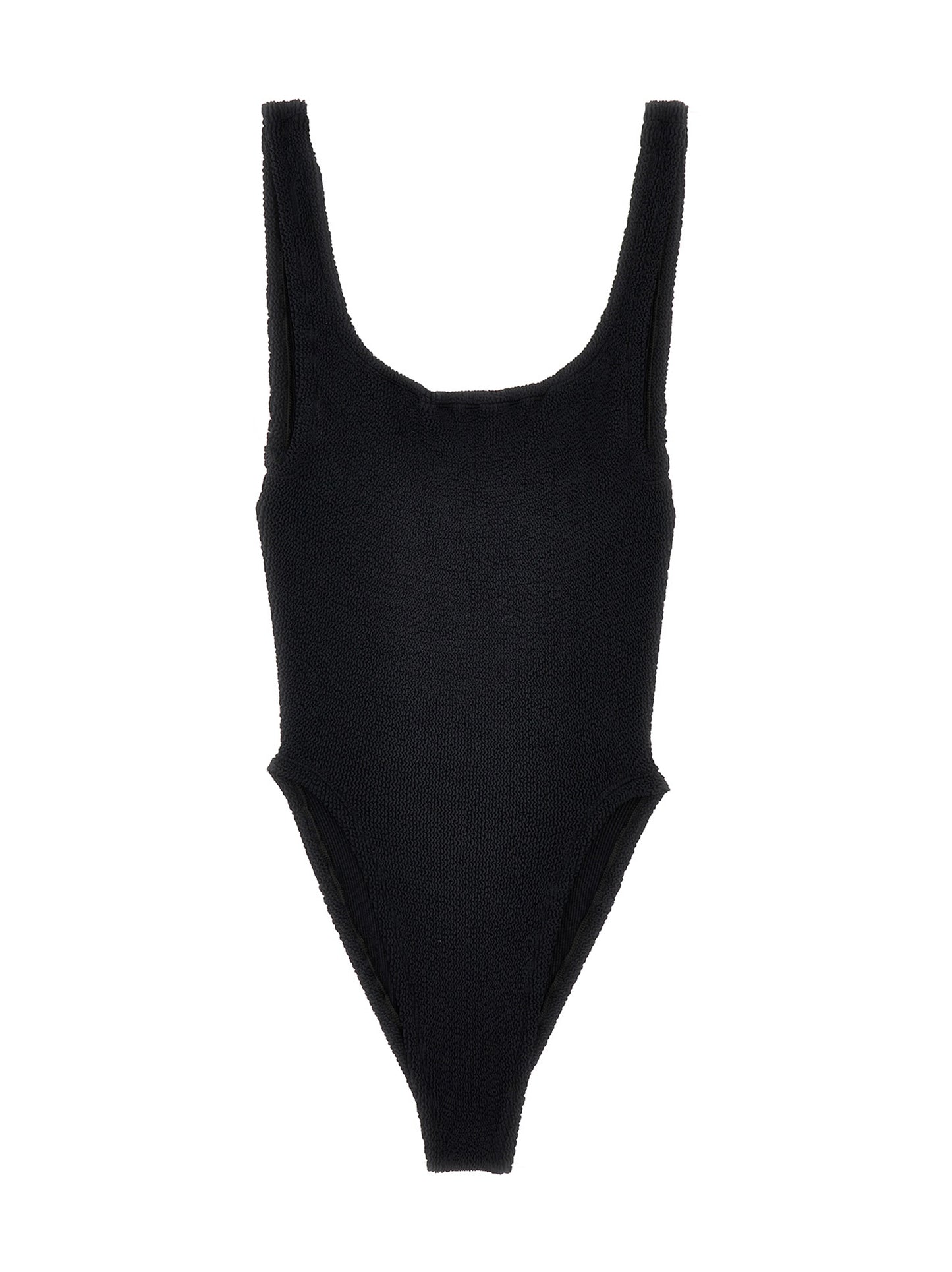 Black Polyamide One-Piece Swimsuit