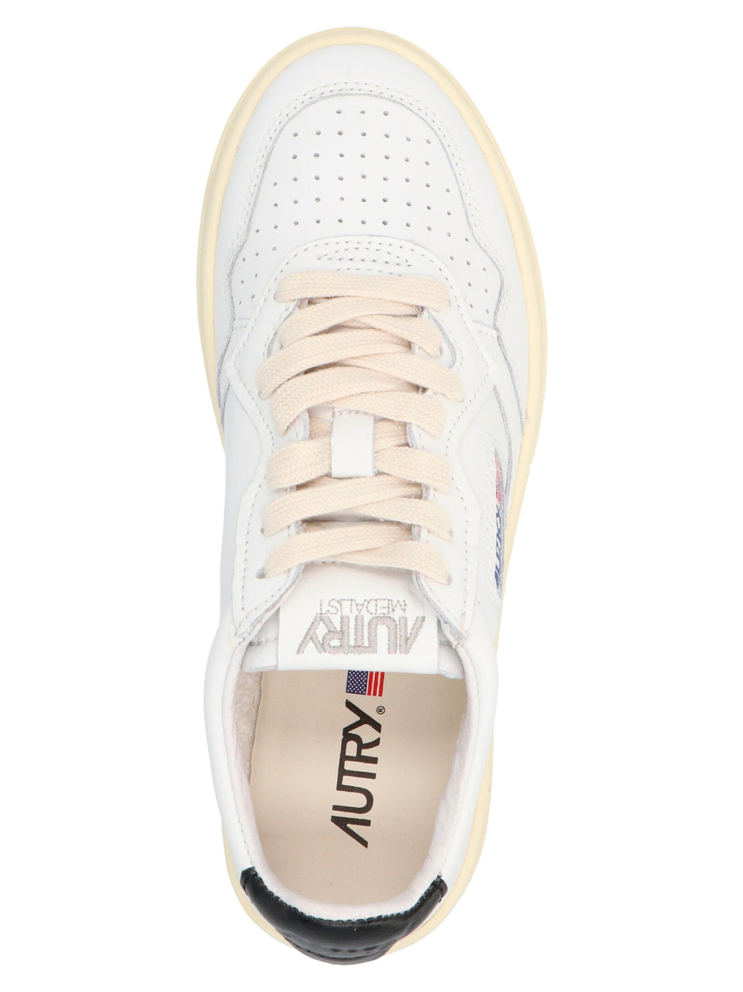 Bicolor Cowhide Low Top Sneakers