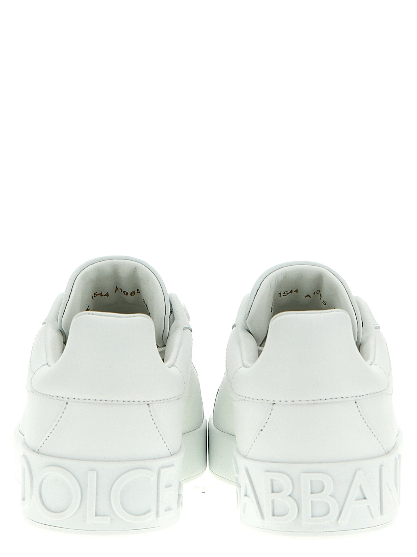 White Calfskin Low Top Sneakers