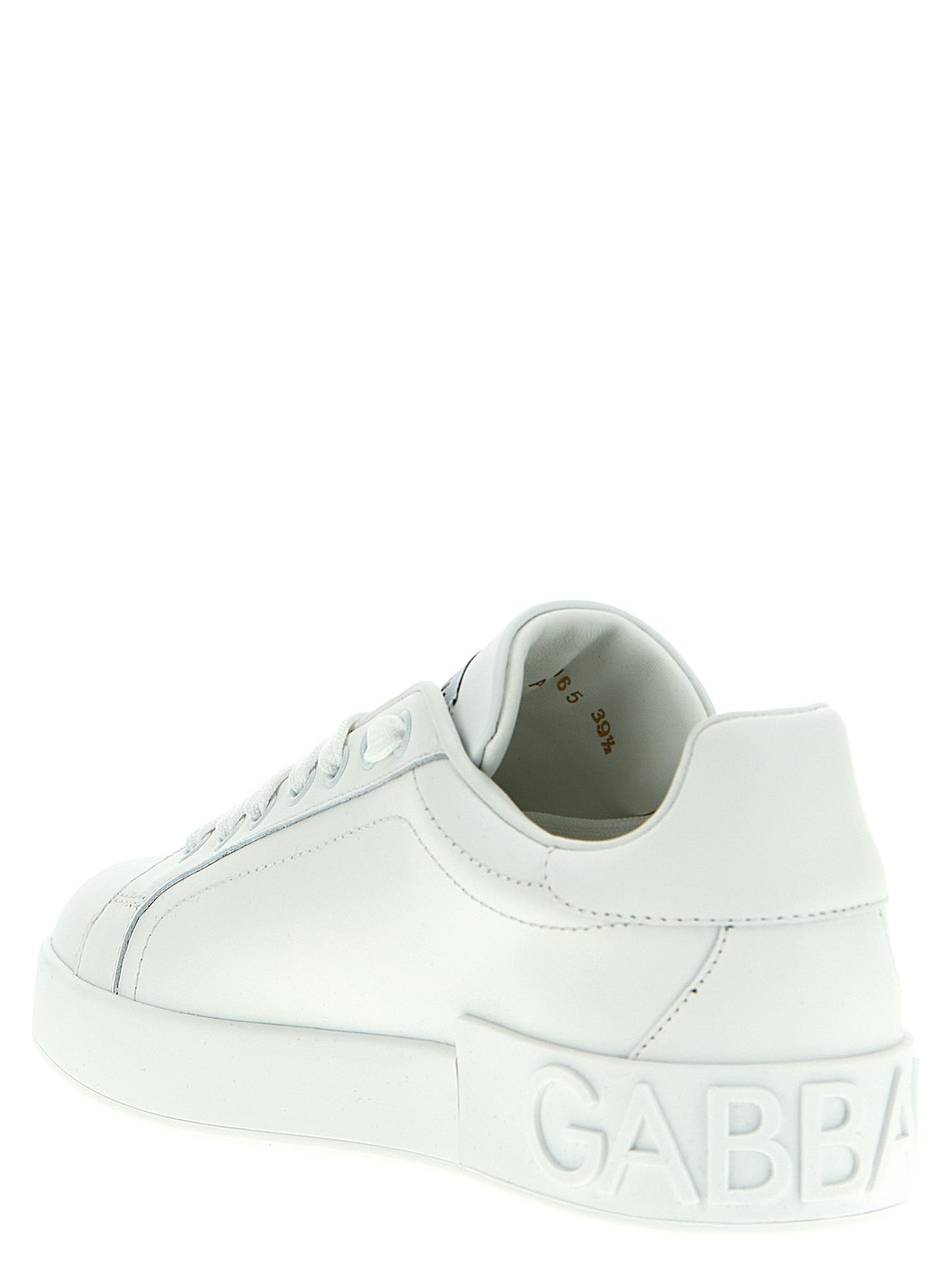White Calfskin Low Top Sneakers