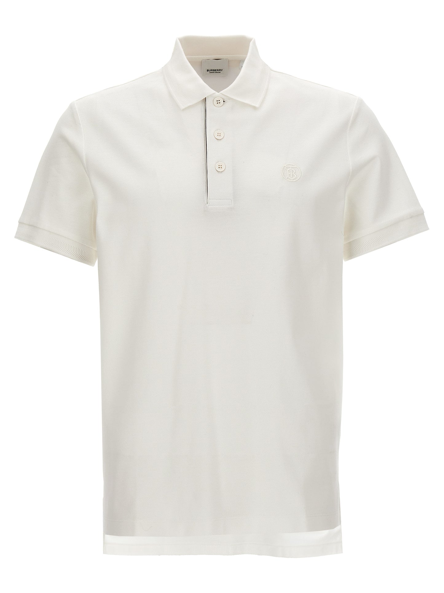 White Cotton Polo Shirt