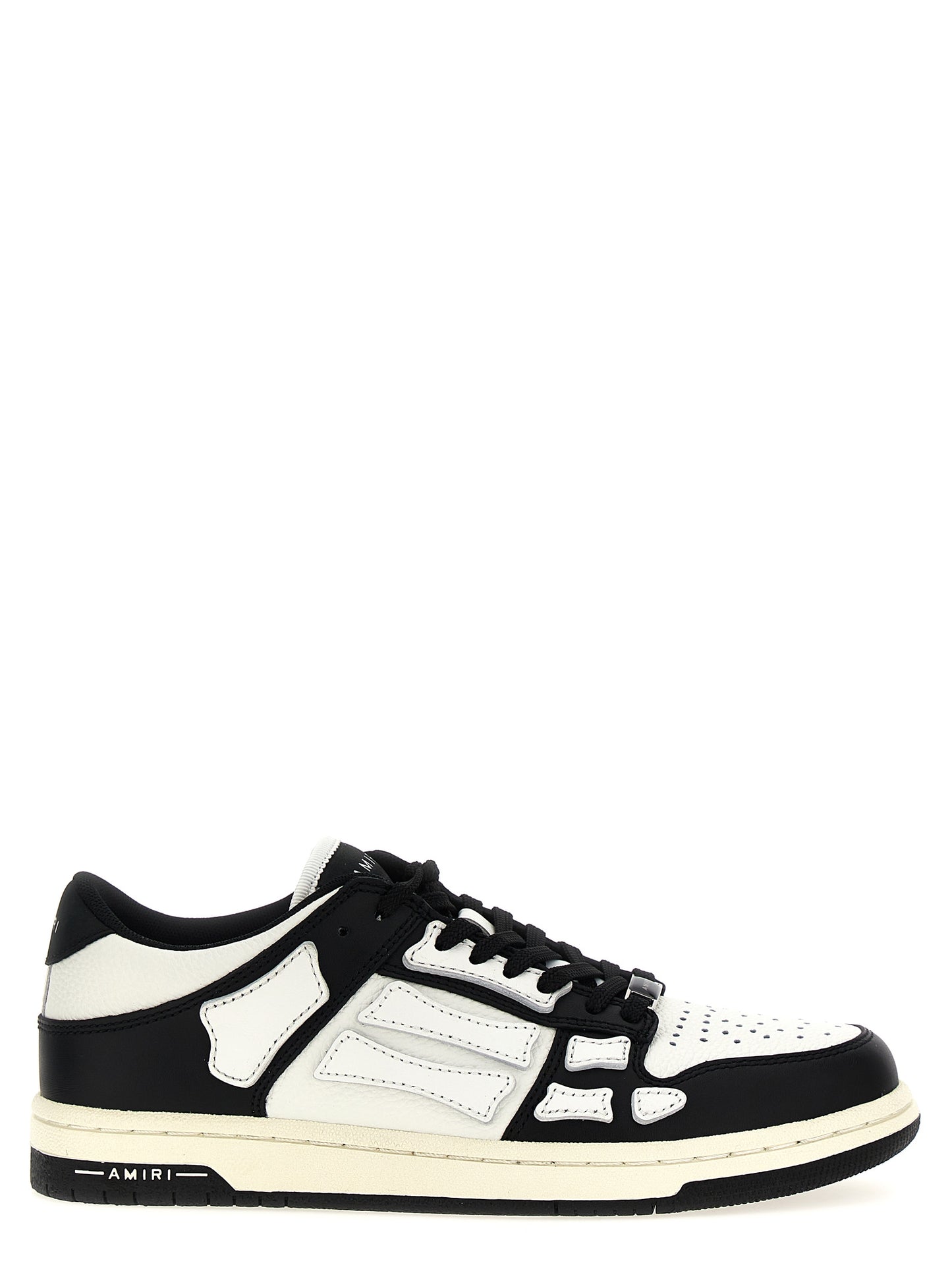 Bicolor Leather Low Top Sneakers