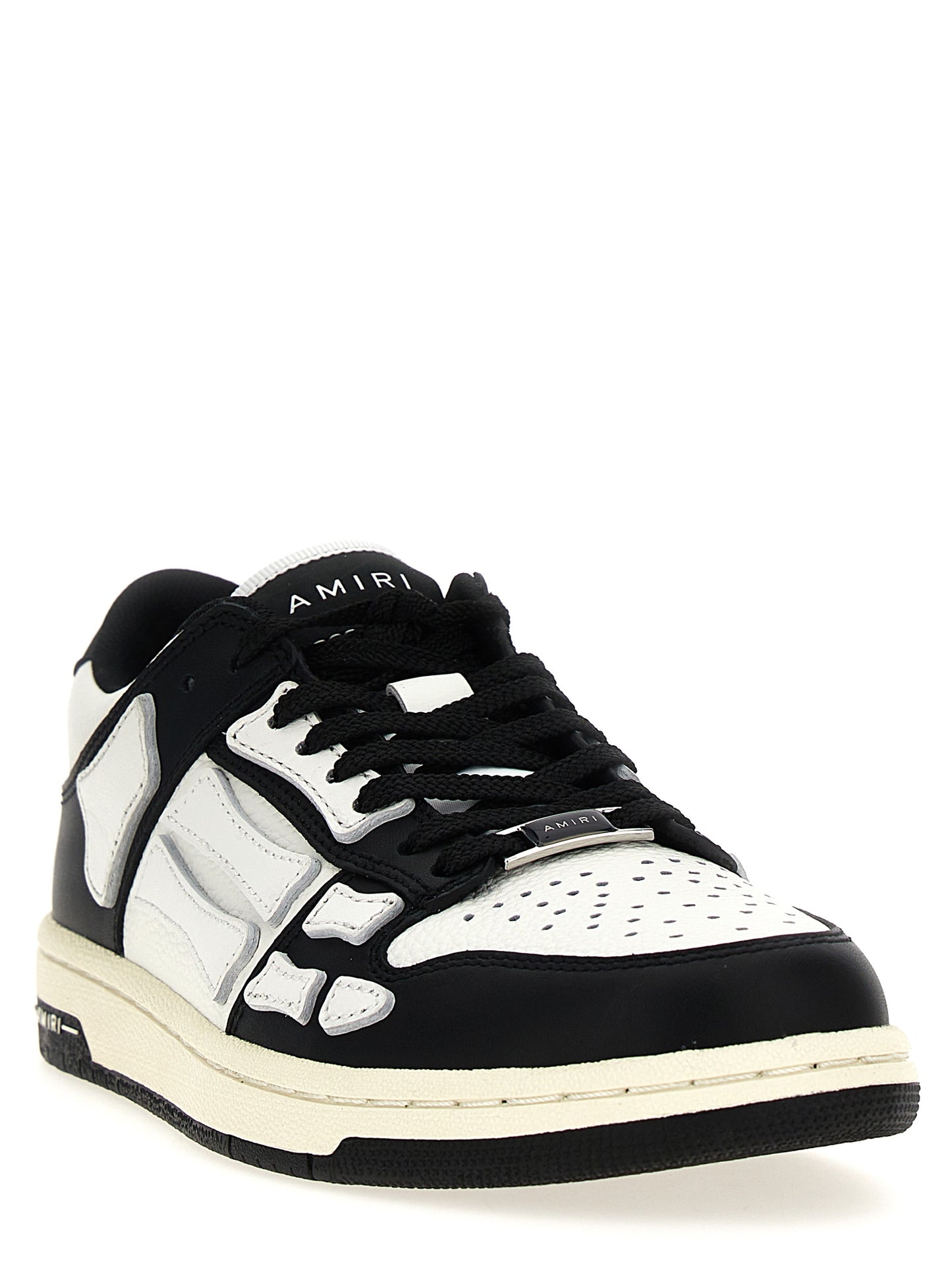 Bicolor Leather Low Top Sneakers