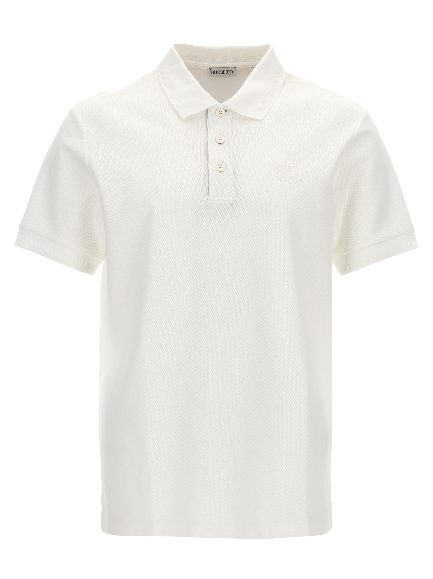 White Cotton Polo Shirt