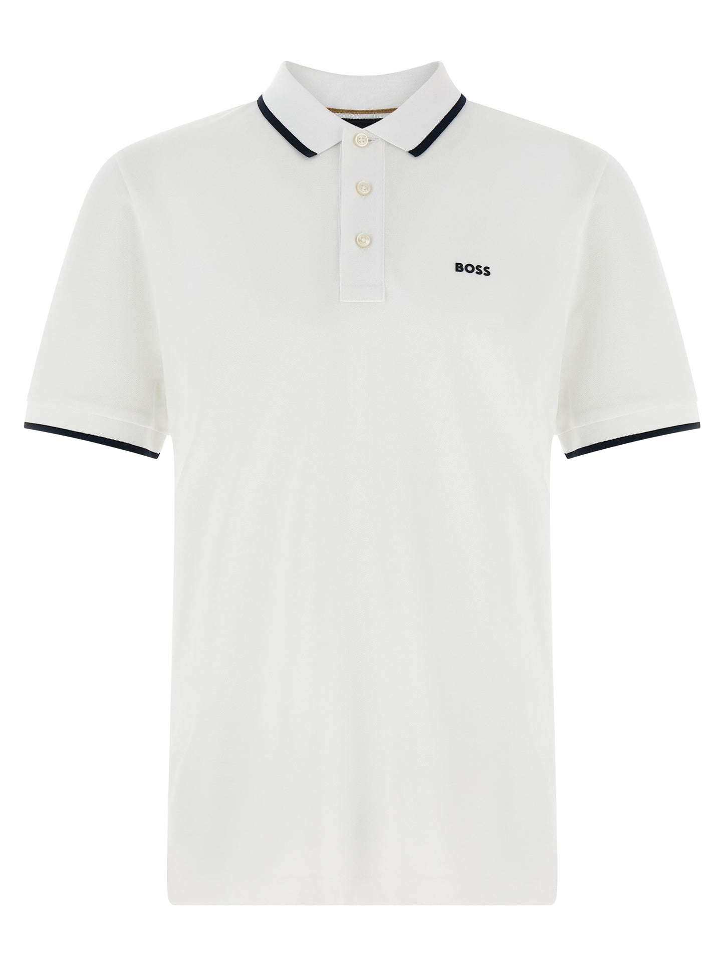 White Cotton Polo Shirt