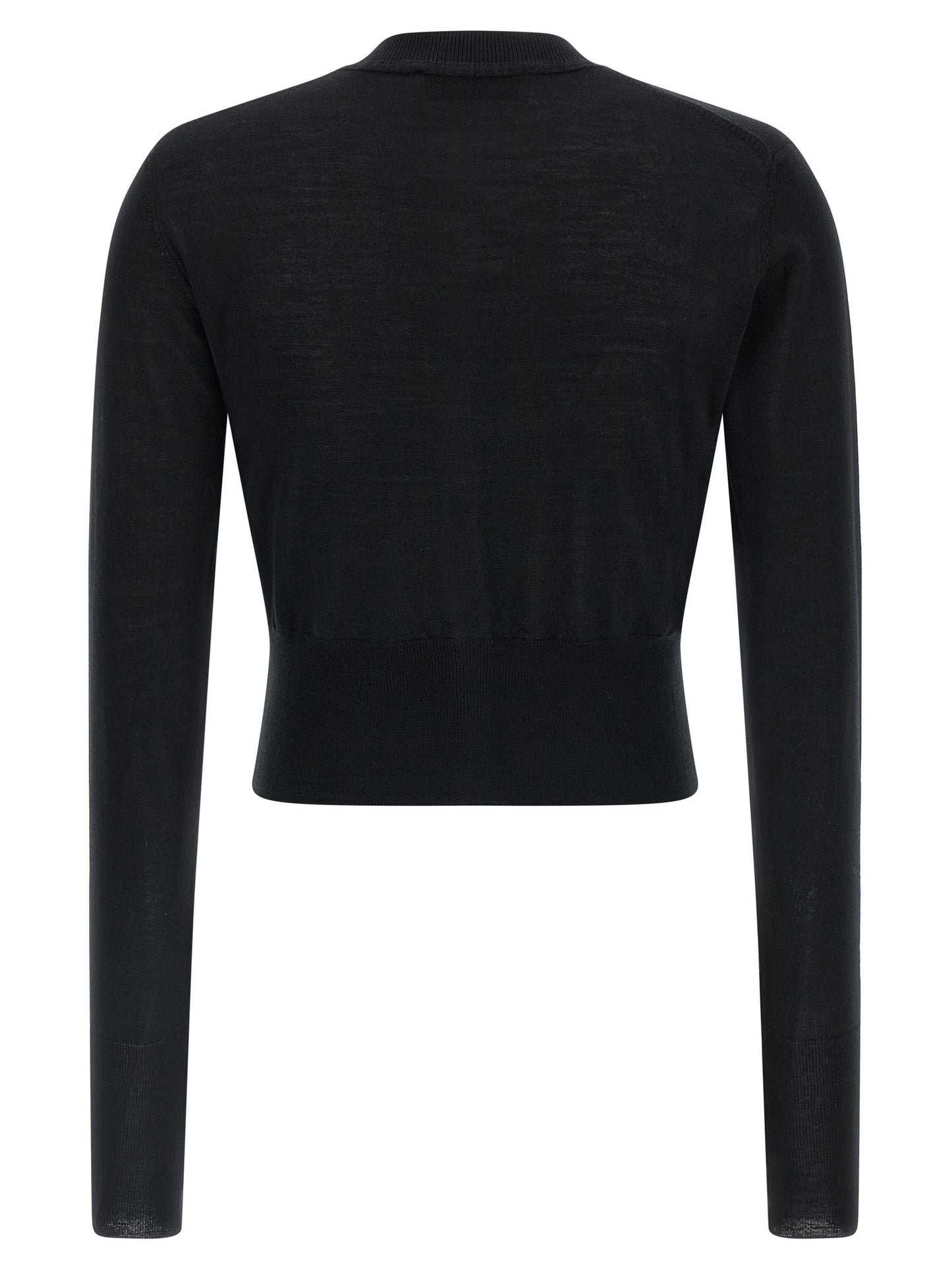 Black Wool Cardigan
