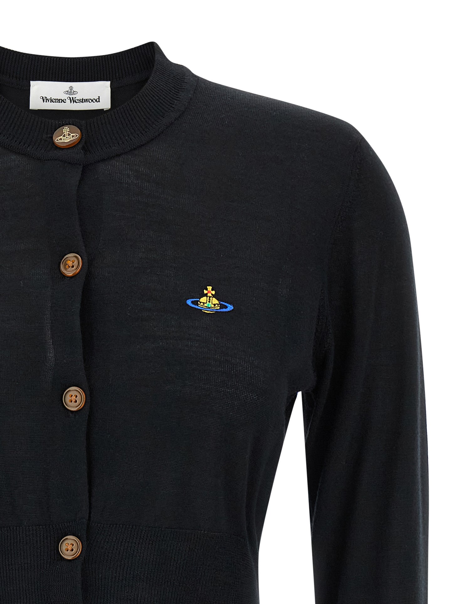 Black Wool Cardigan