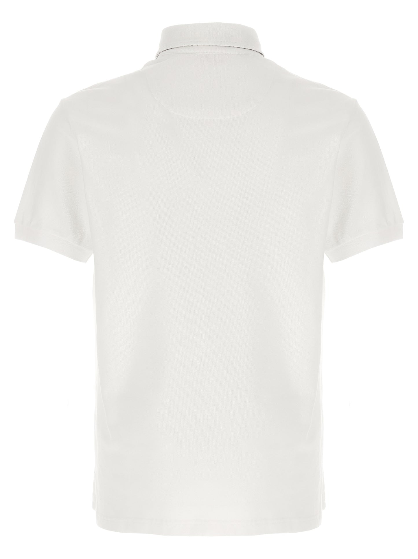 White Cotton Polo Shirt
