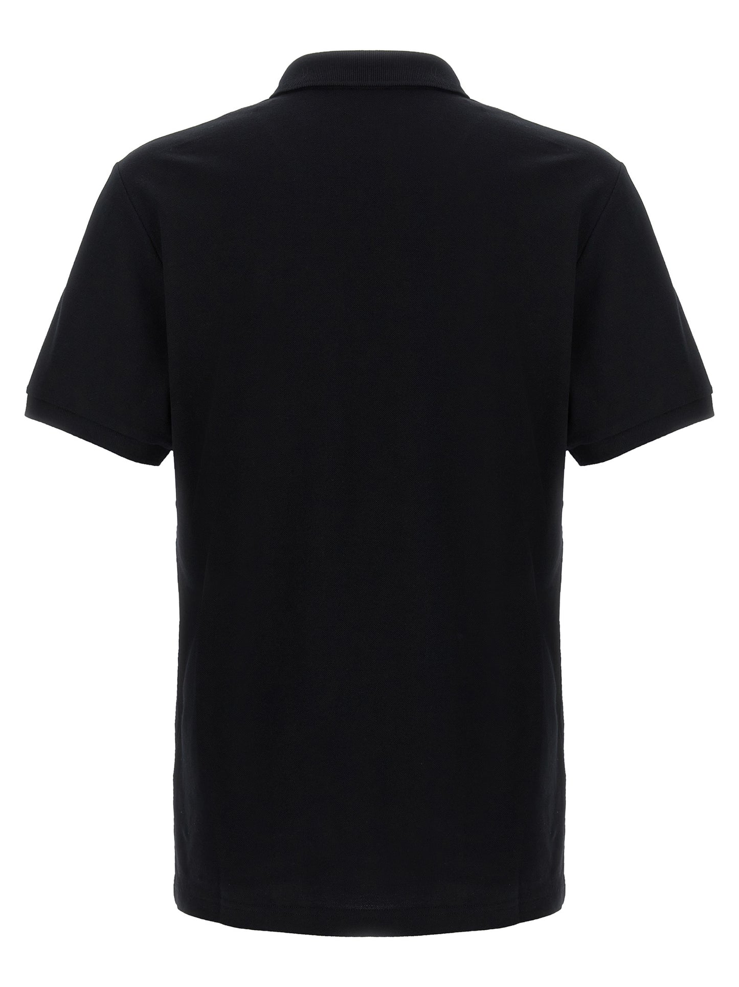 Black Cotton Polo Shirt