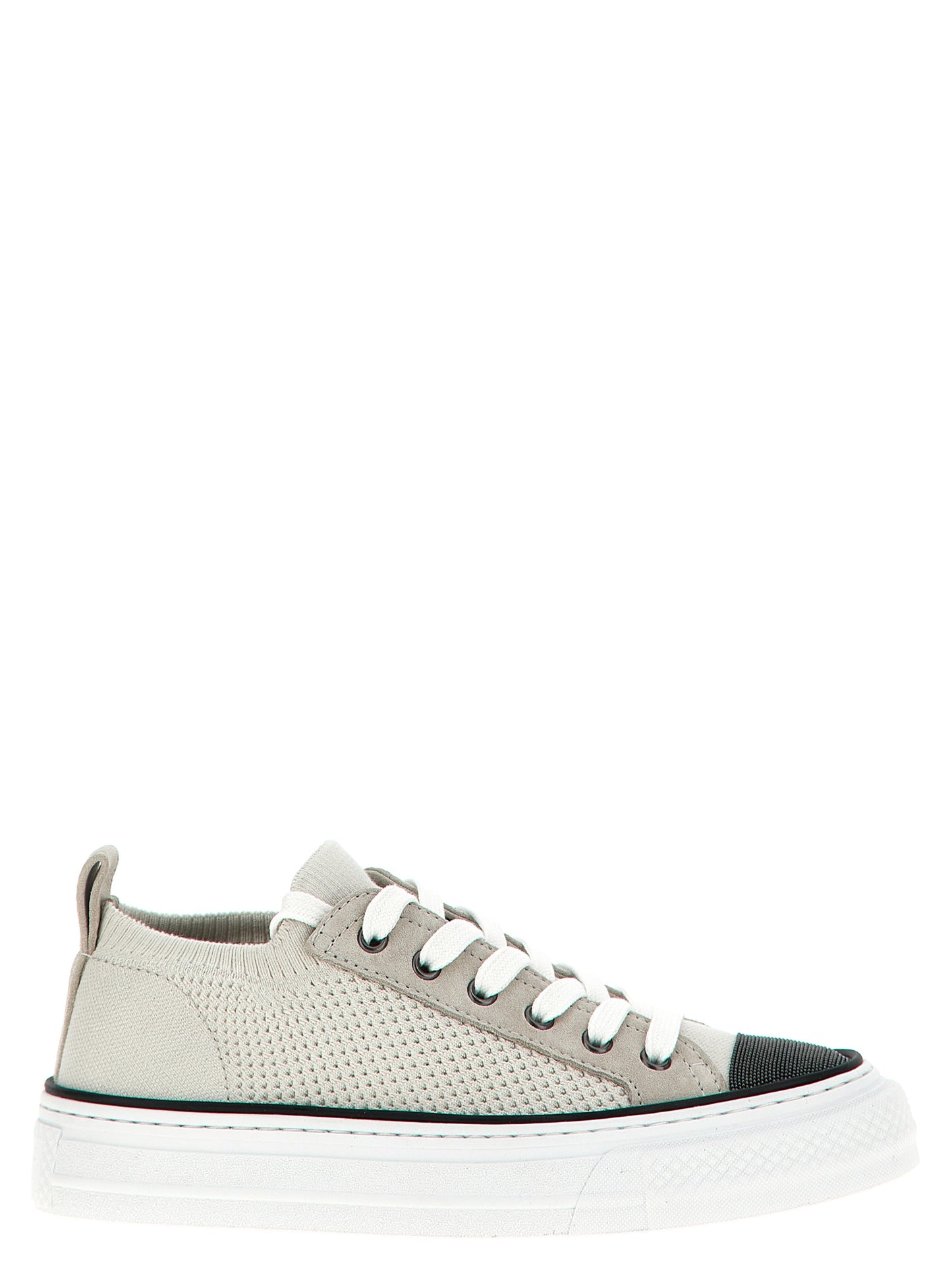Multicolor Cotton Low Top Sneakers