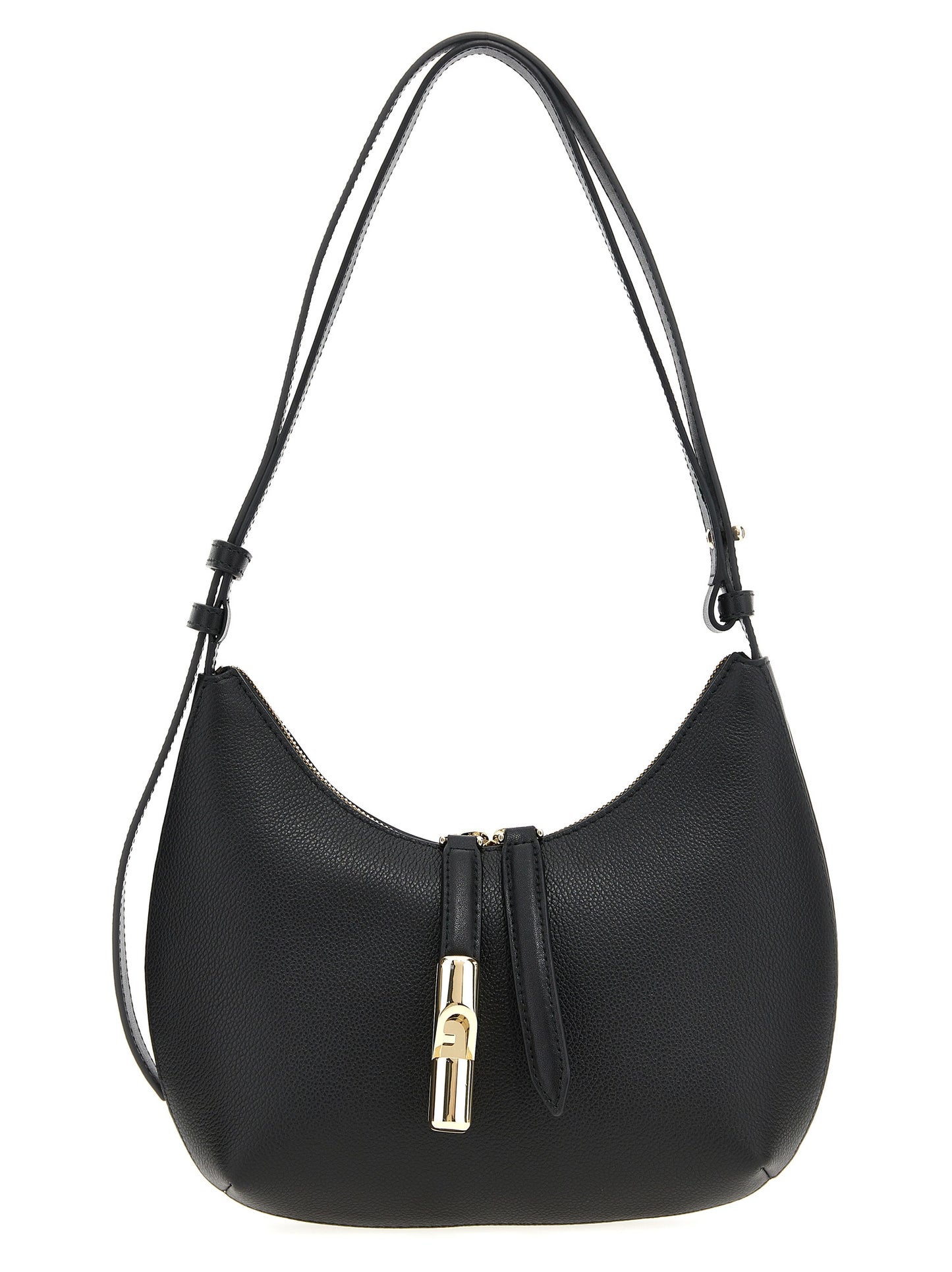Black Leather Shoulder Bag