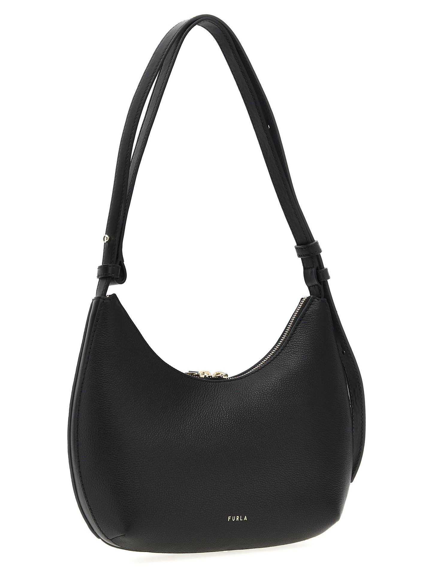 Black Leather Shoulder Bag