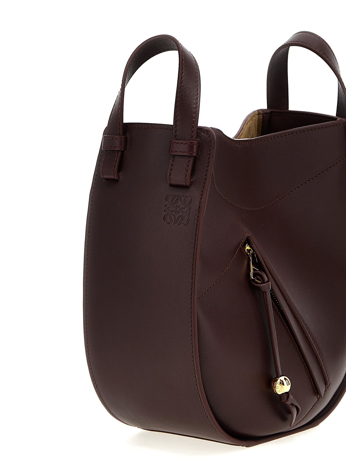 Bordeaux Calfskin Crossbody Bag