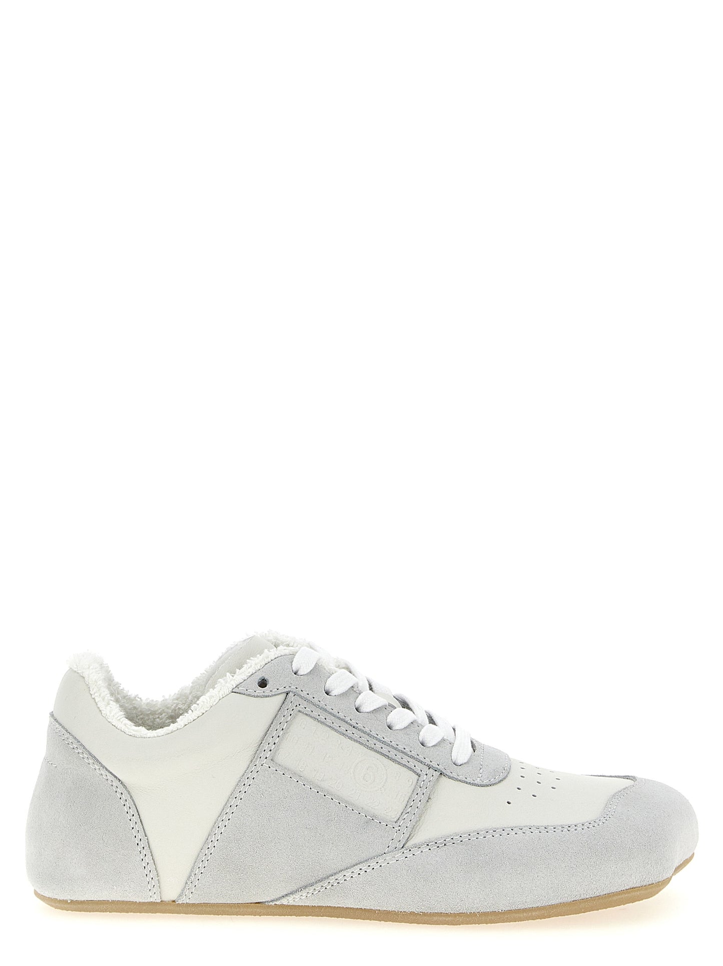 Gray Calfskin Athletic Sneakers