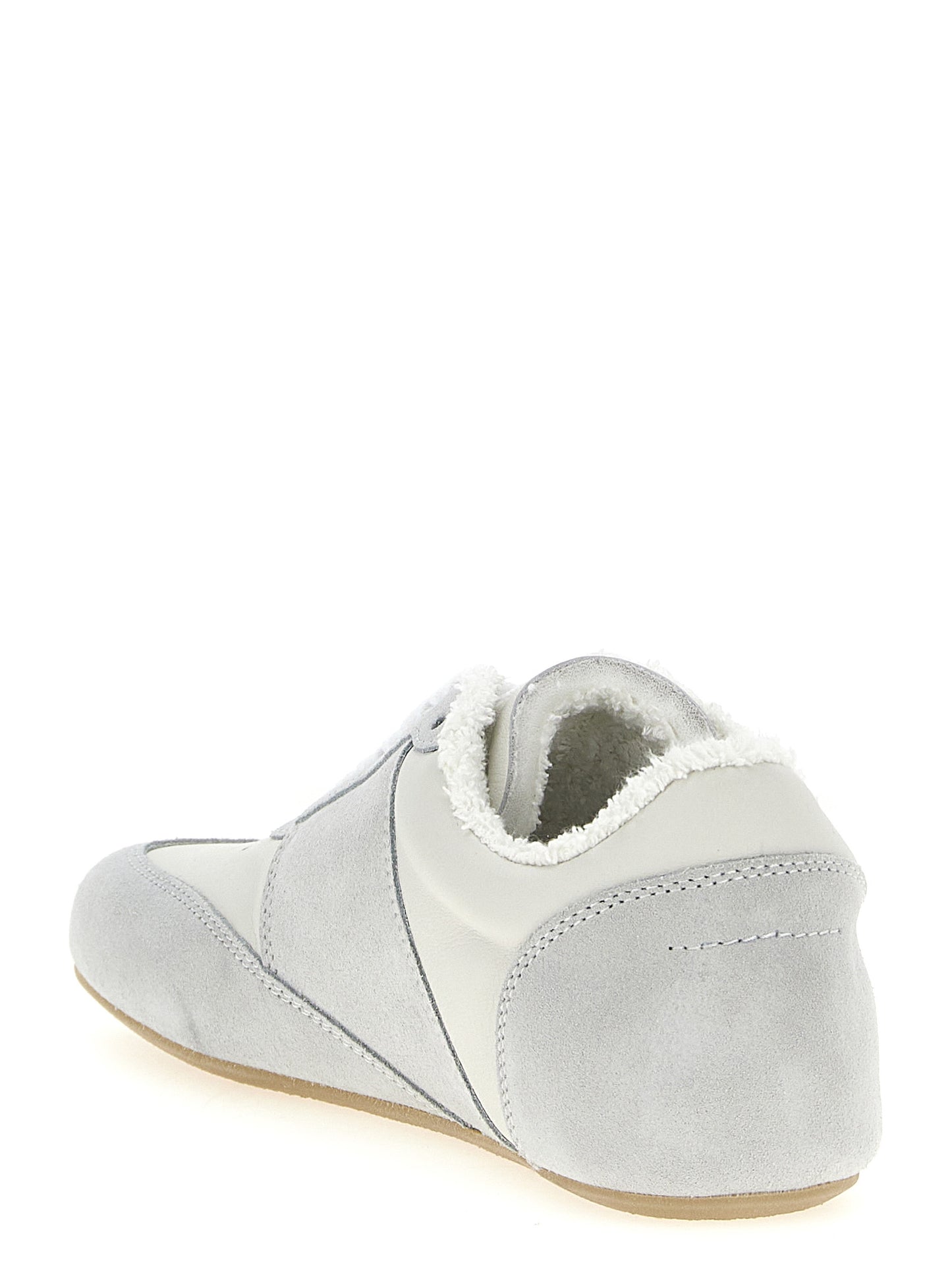 Gray Calfskin Athletic Sneakers