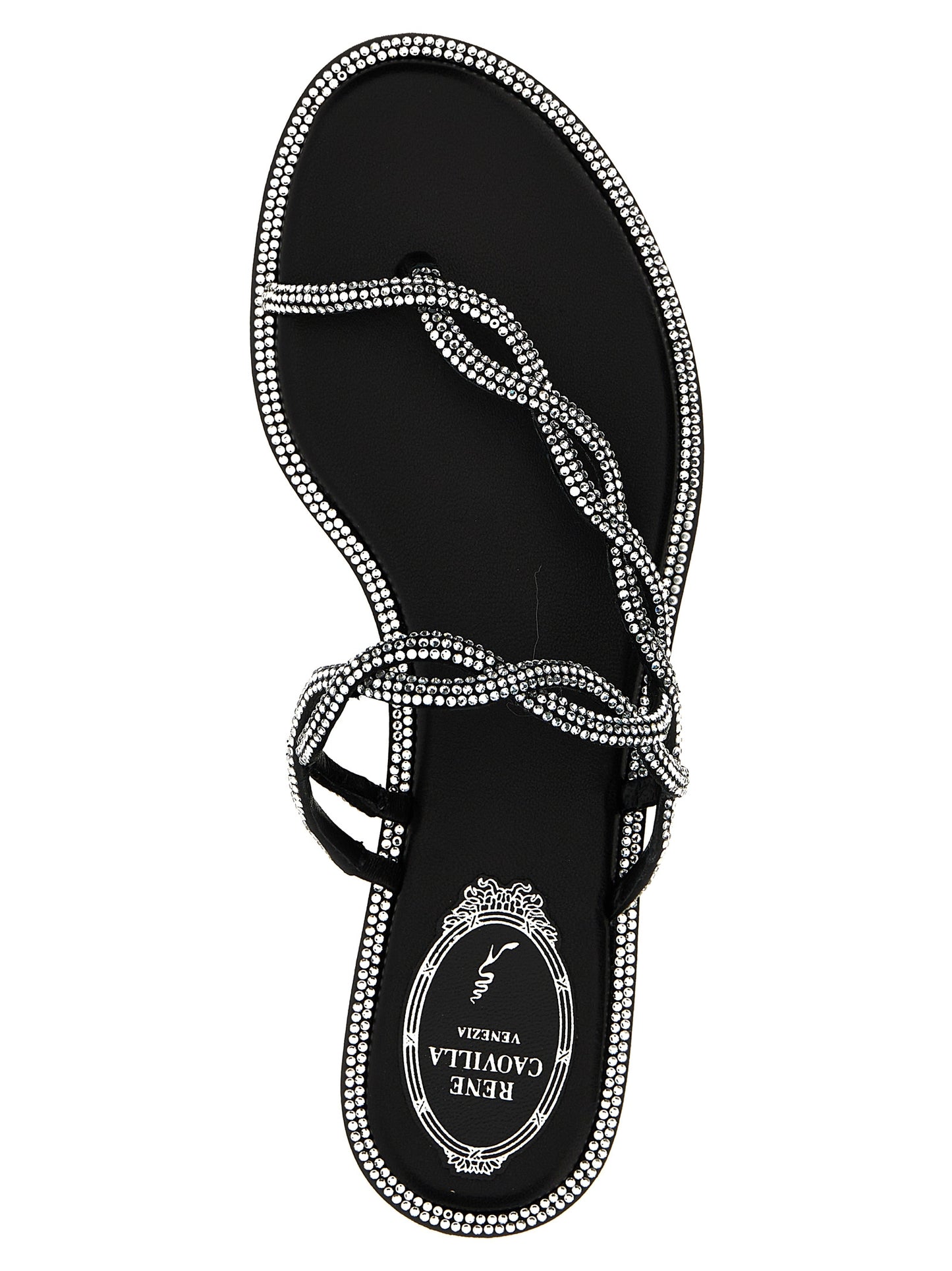 Black Satin Slides