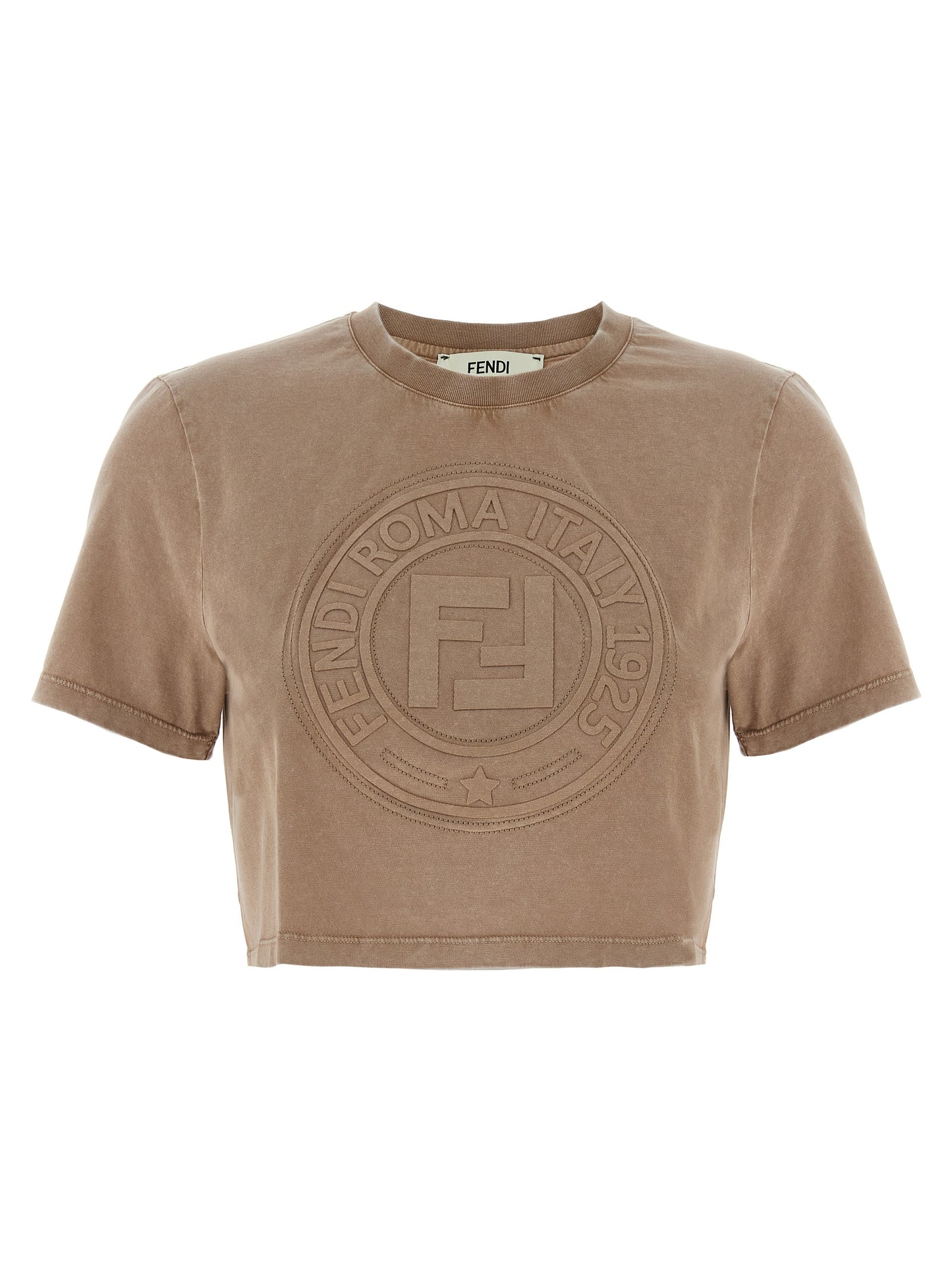 Brown Cotton T-Shirt