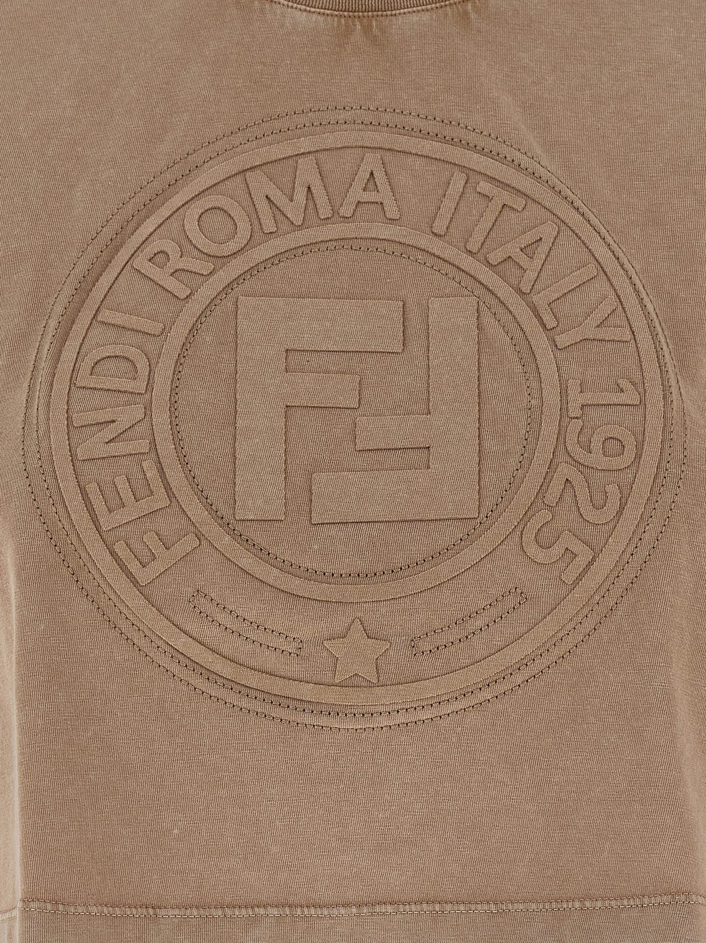 Brown Cotton T-Shirt