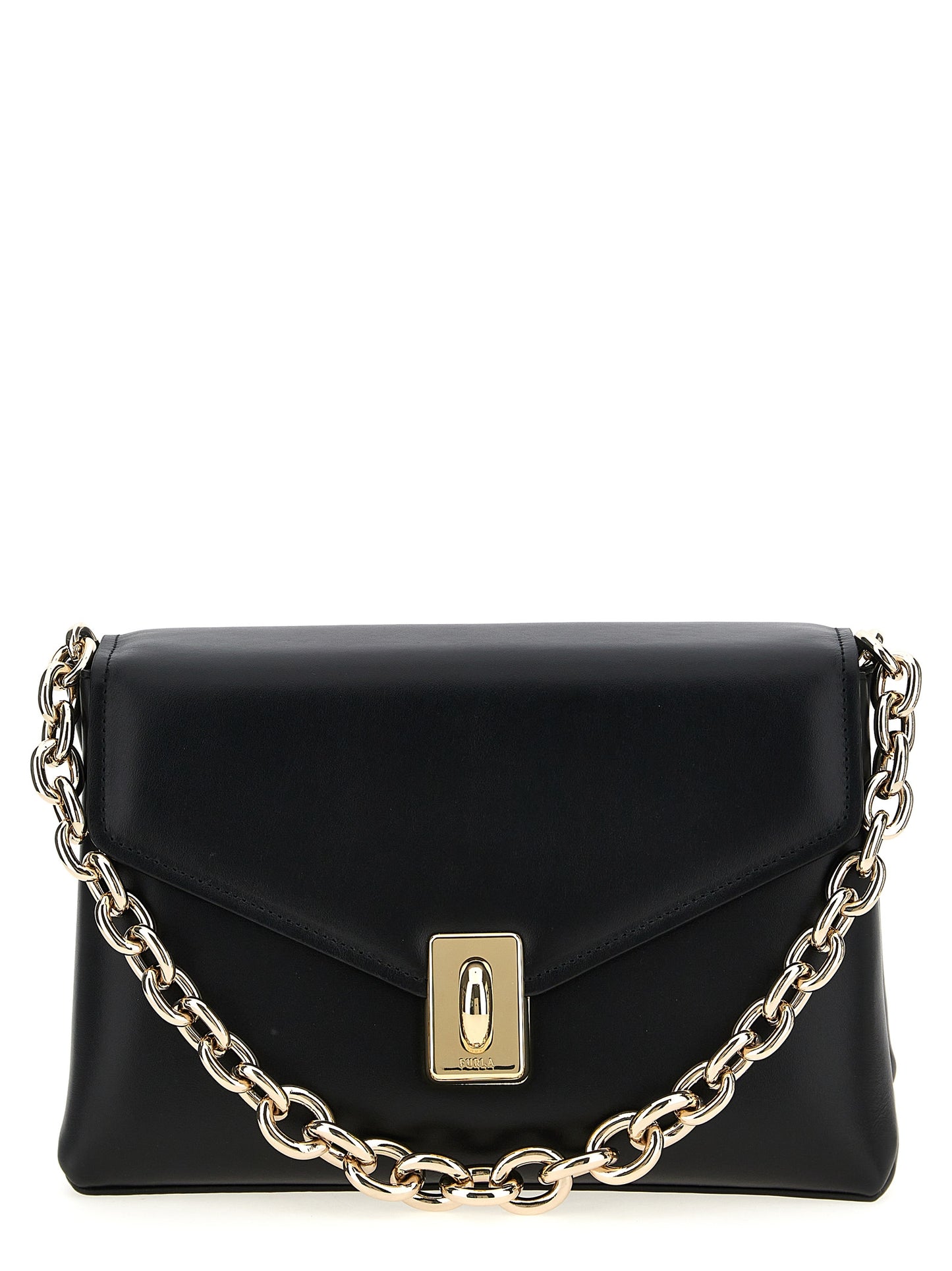 Black Leather Shoulder Bag