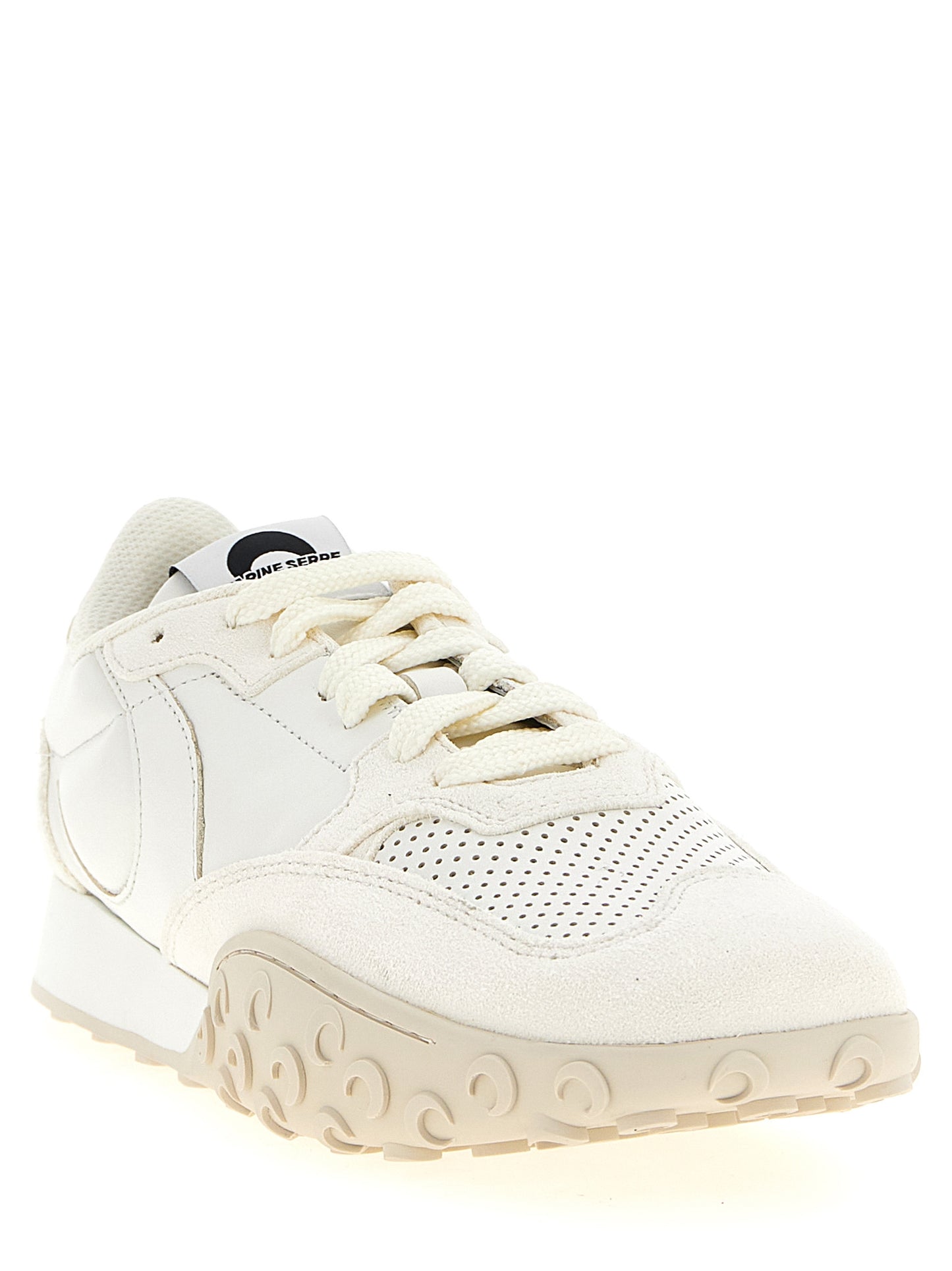 White Calfskin Athletic Sneakers