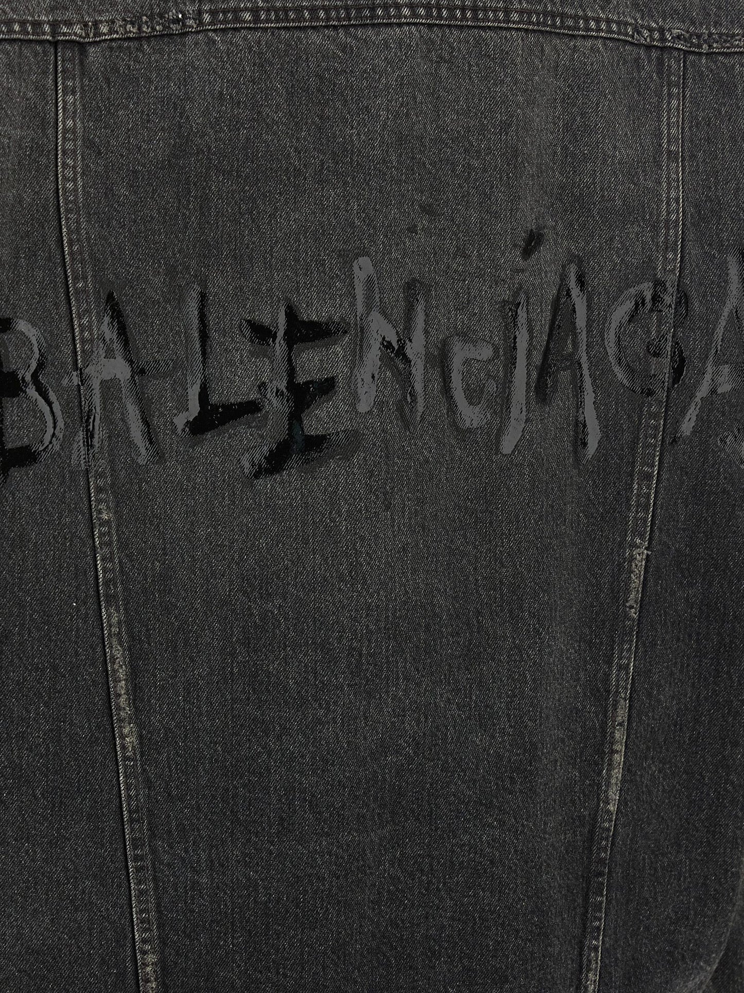 Gray Cotton Denim Jacket