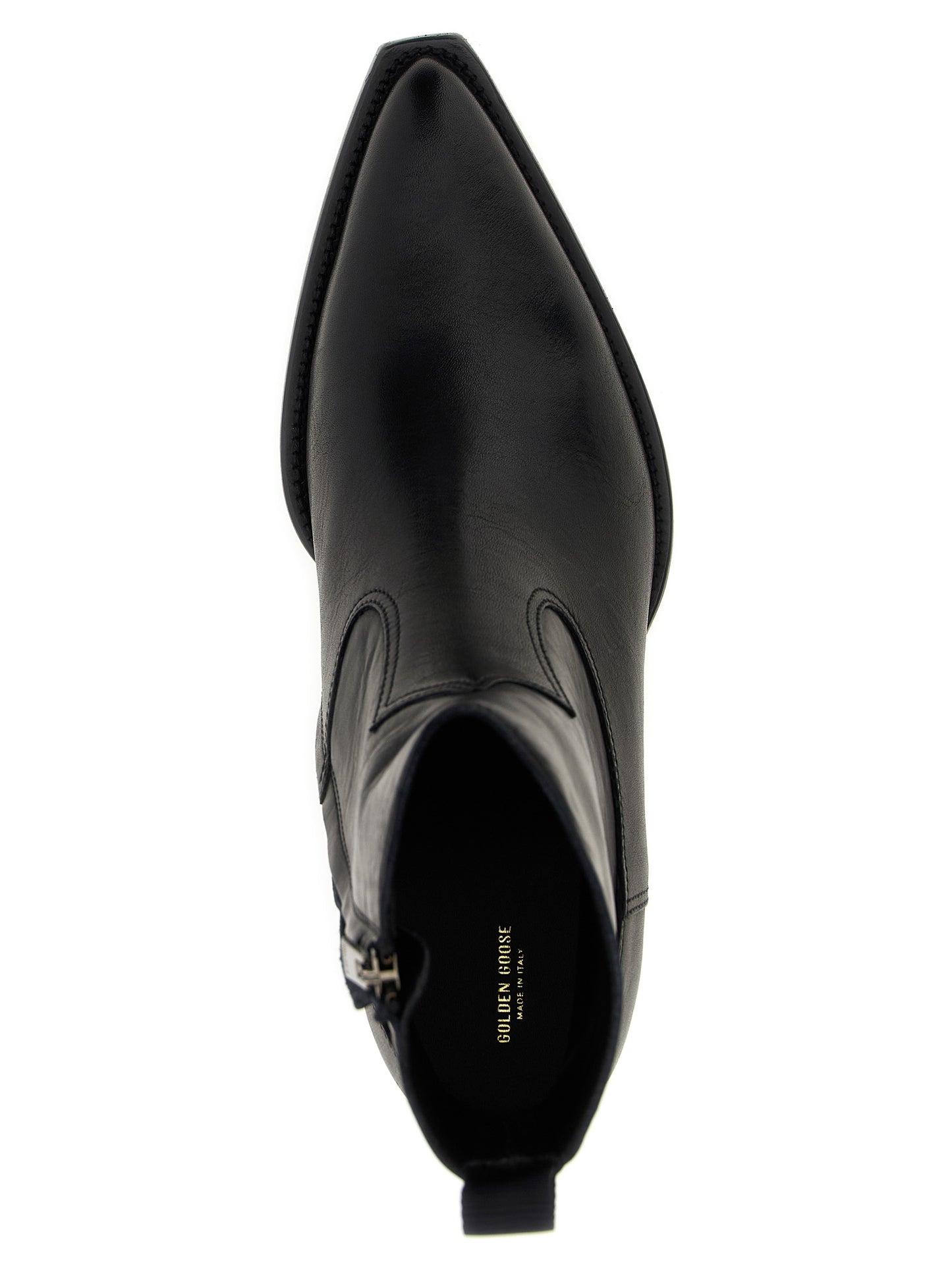 Black Cowhide Chelsea Boots