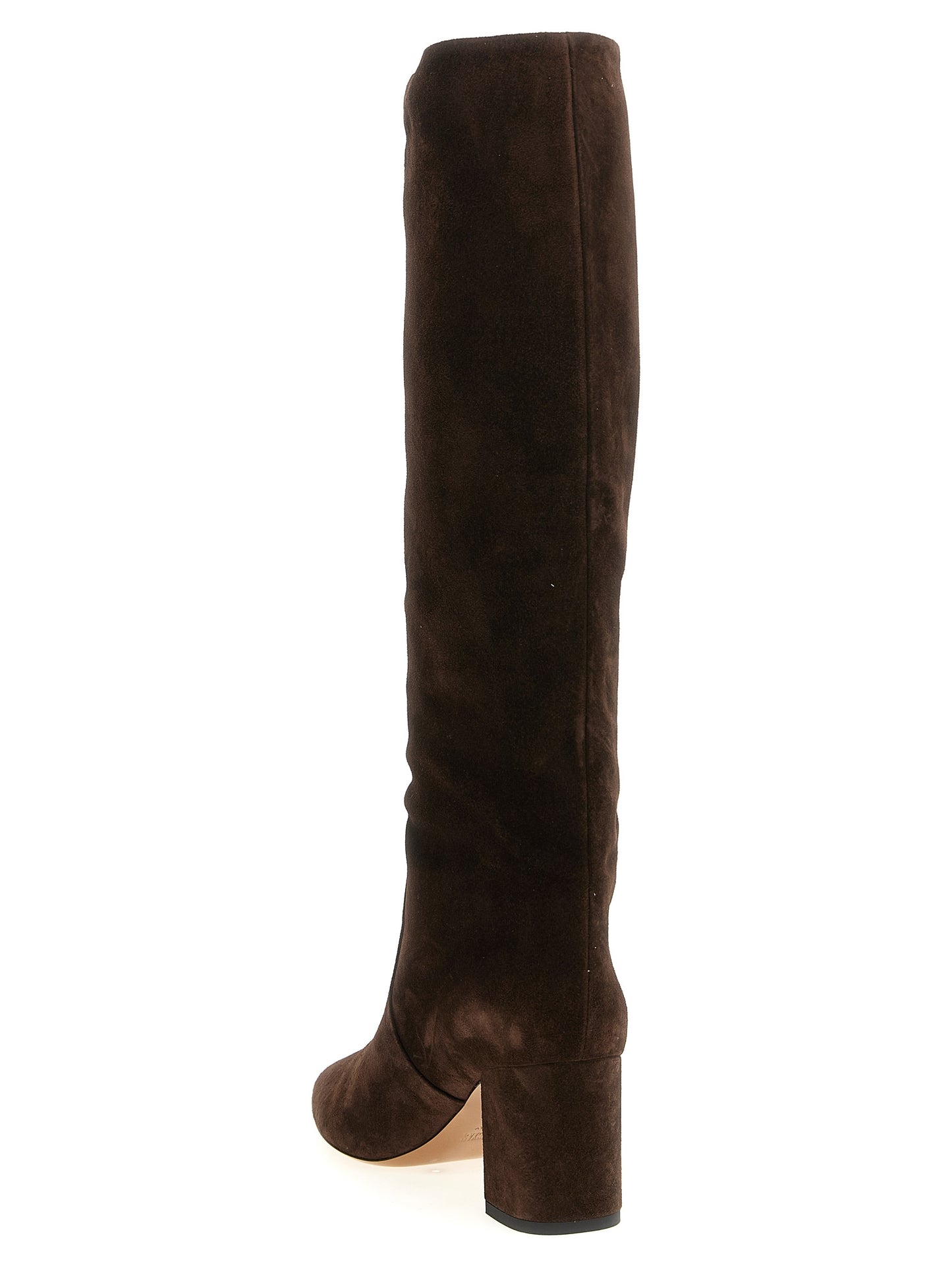 Brown Calfskin Over The Knee