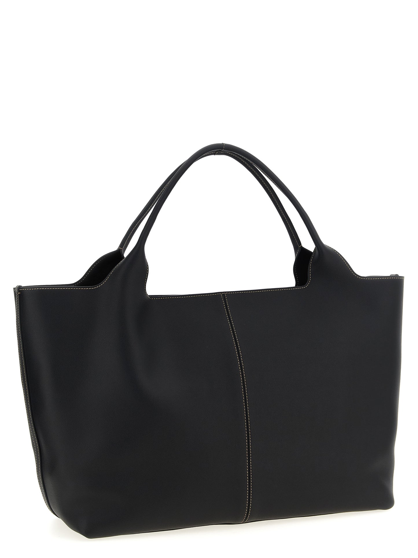 Black Calfskin Tote Bag