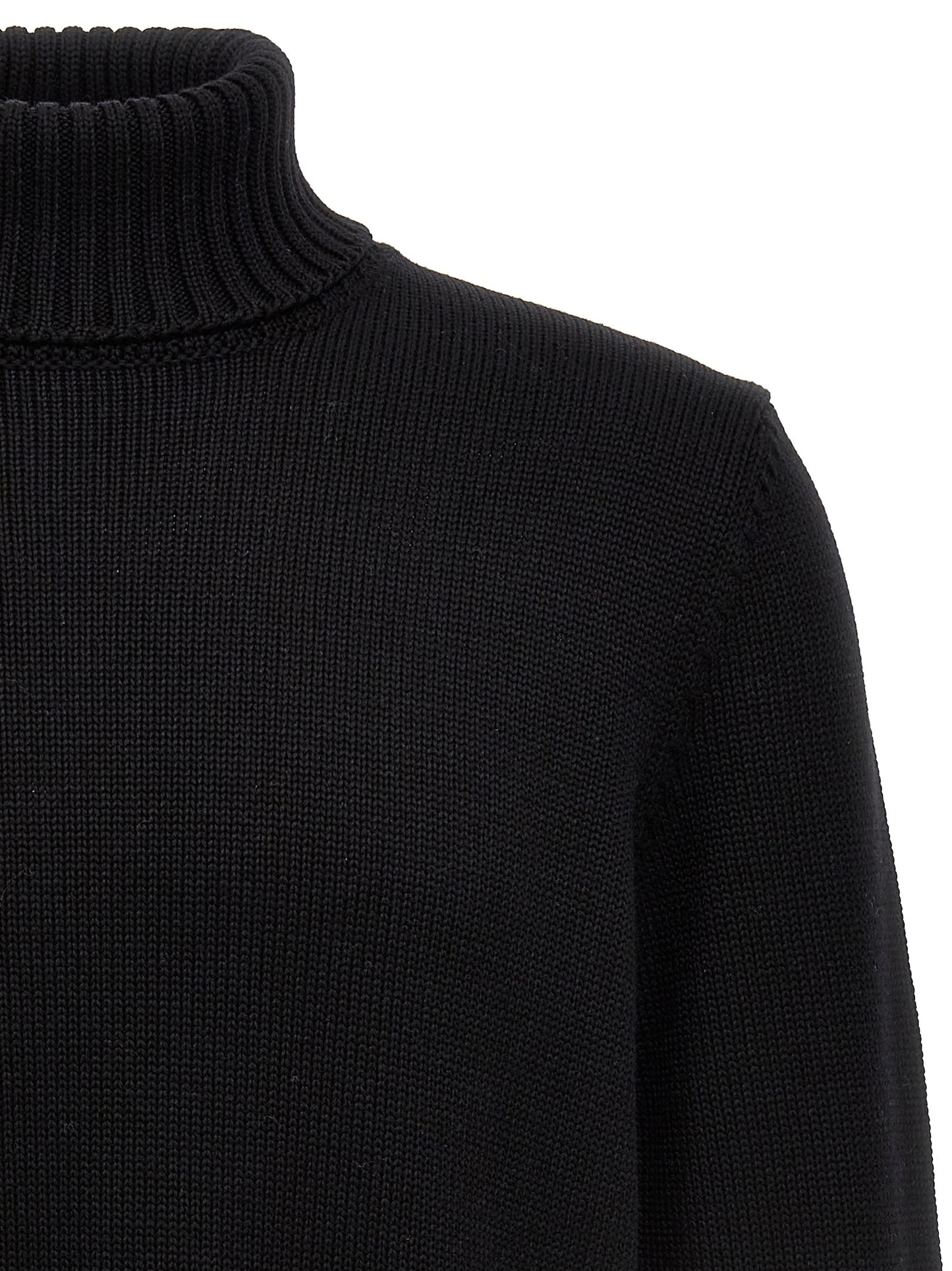 Black Virgin Wool Cardigan