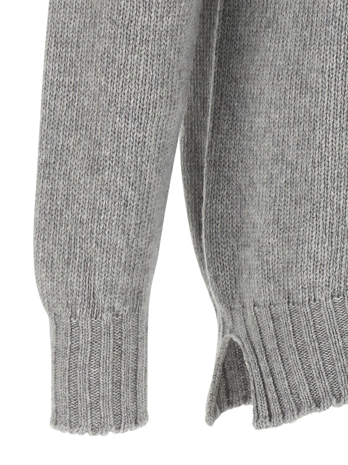 Gray Virgin Wool Cardigan