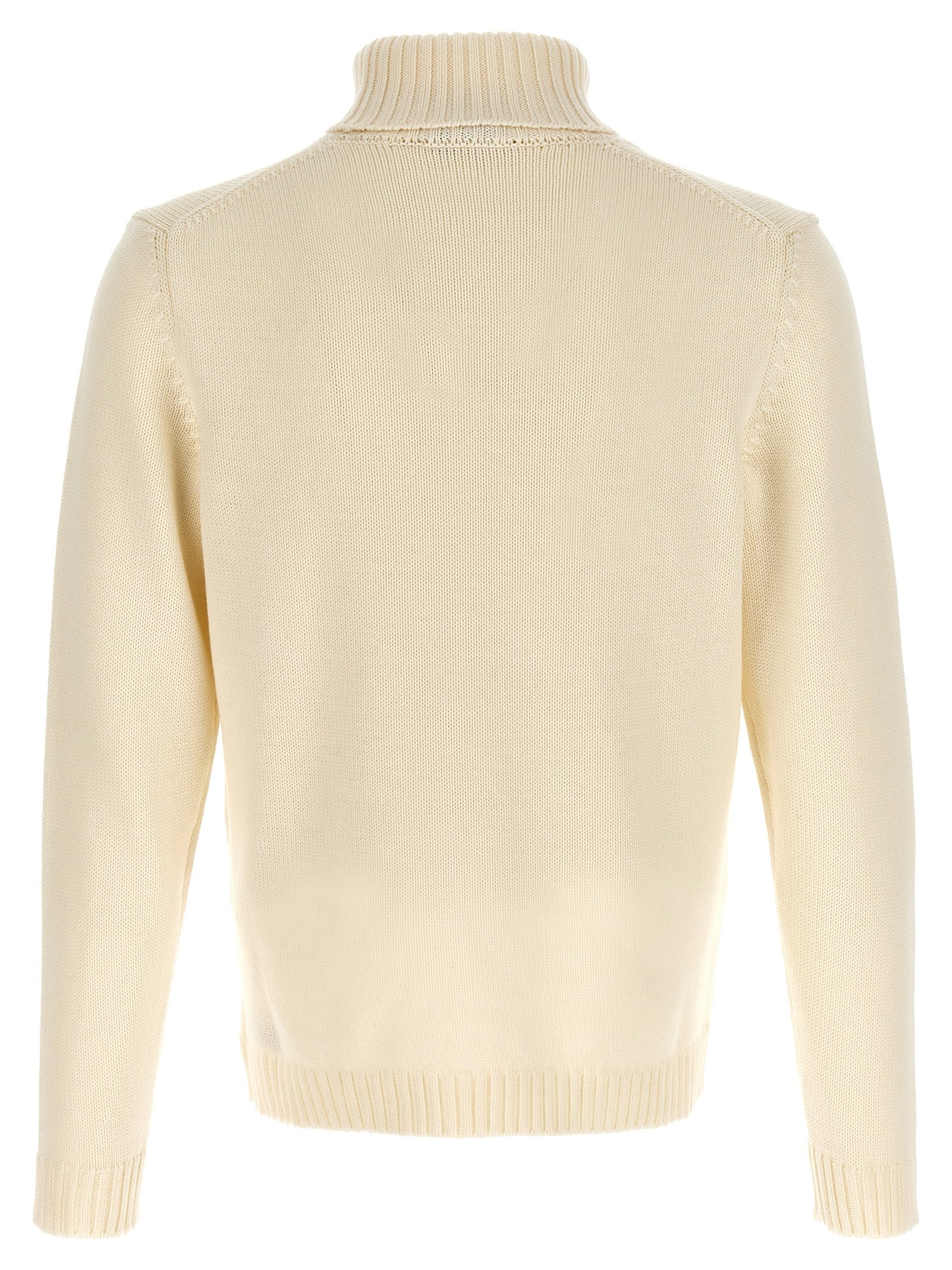White Virgin Wool Cardigan