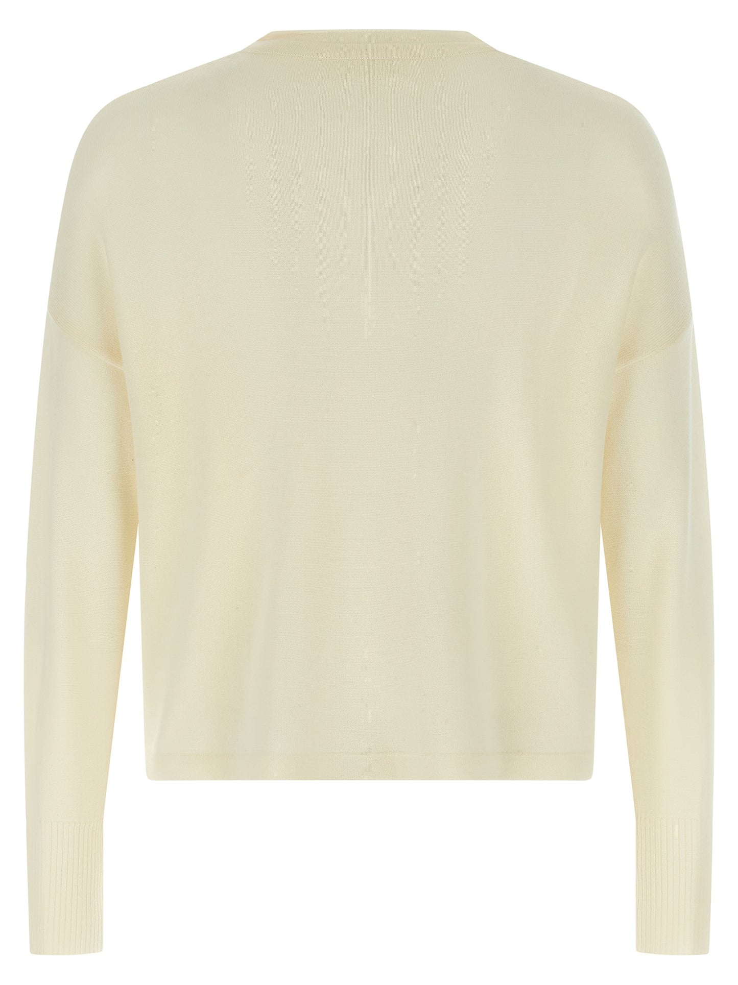 White Virgin Wool Cardigan